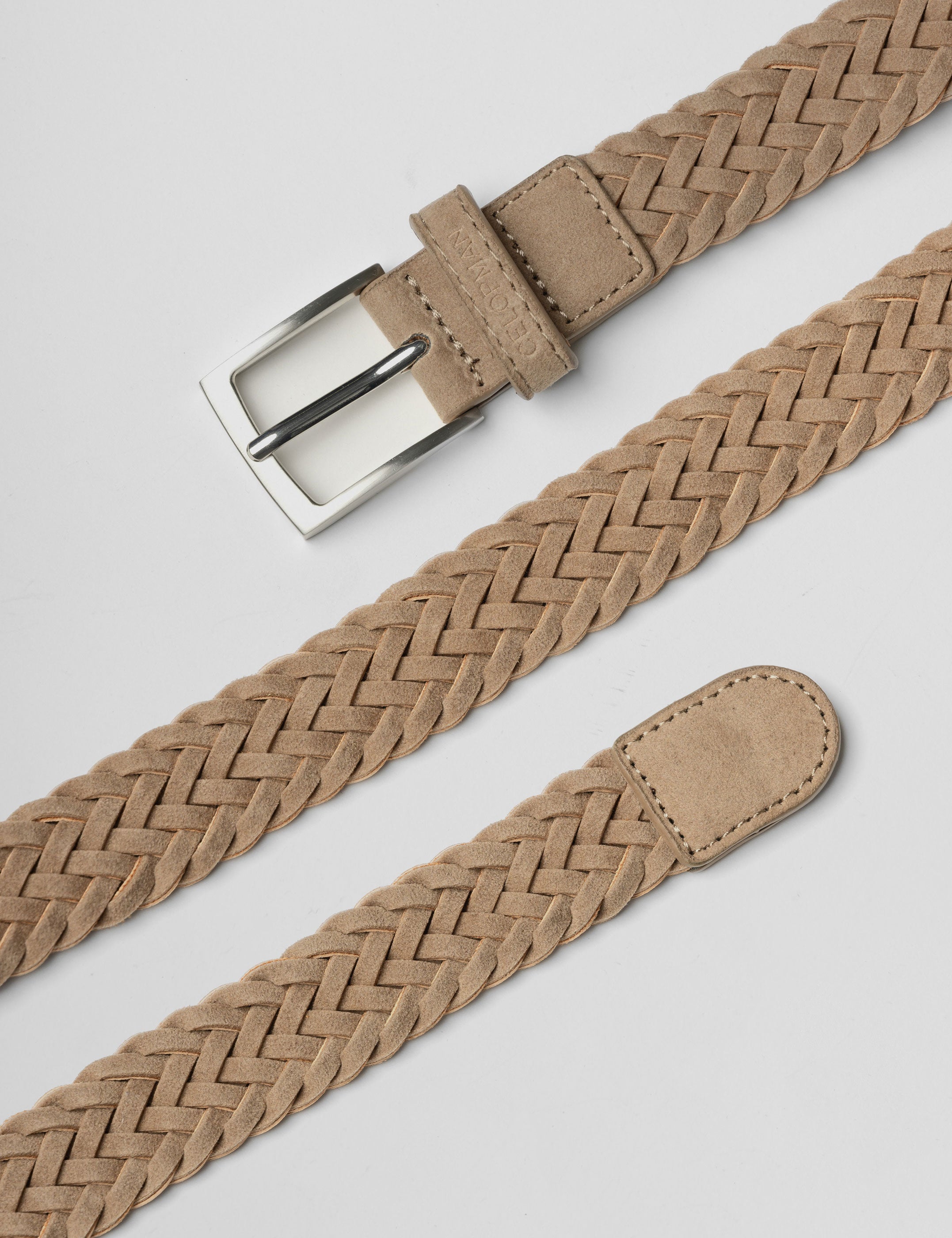 CINTURON TRENZADO BEIGE