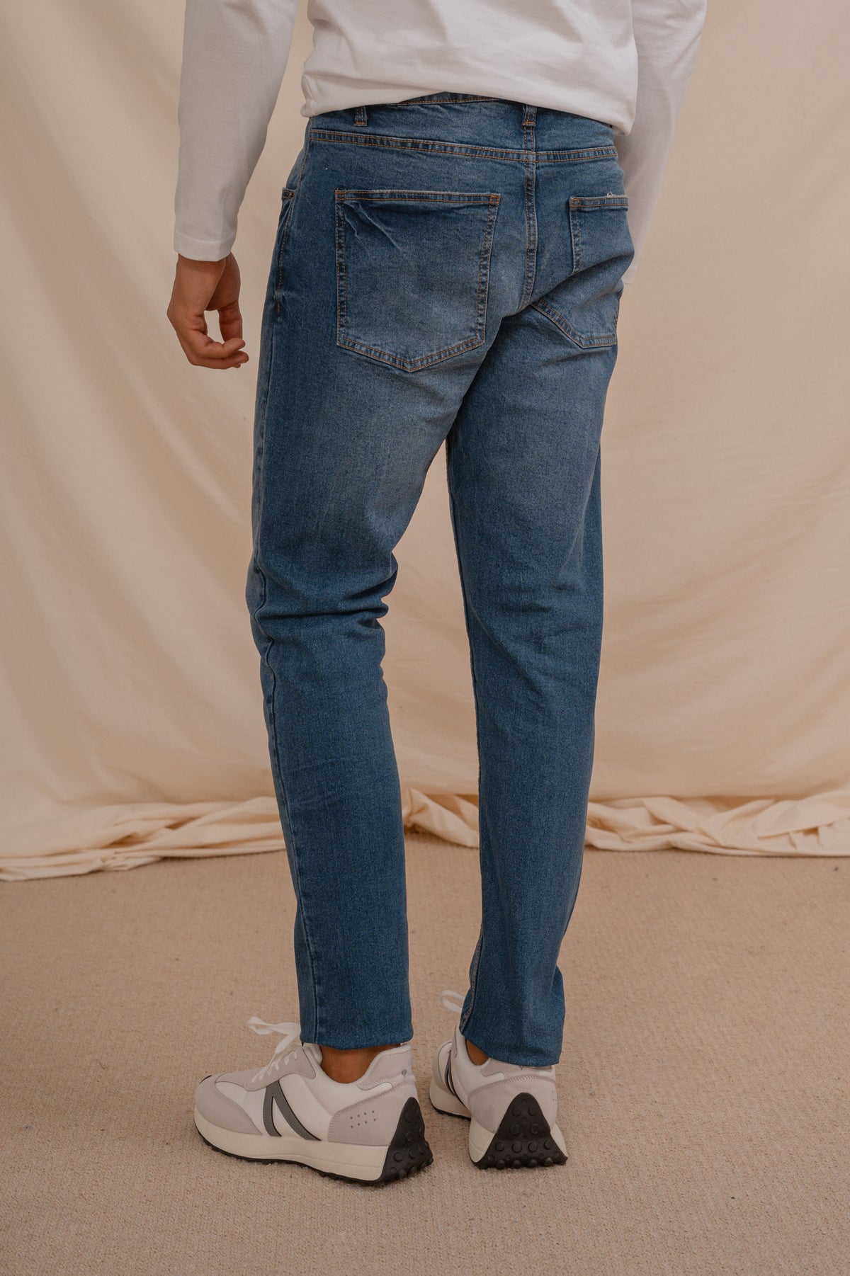 CALÇA DE GANGAS CINTURA SUBIDA SLIM