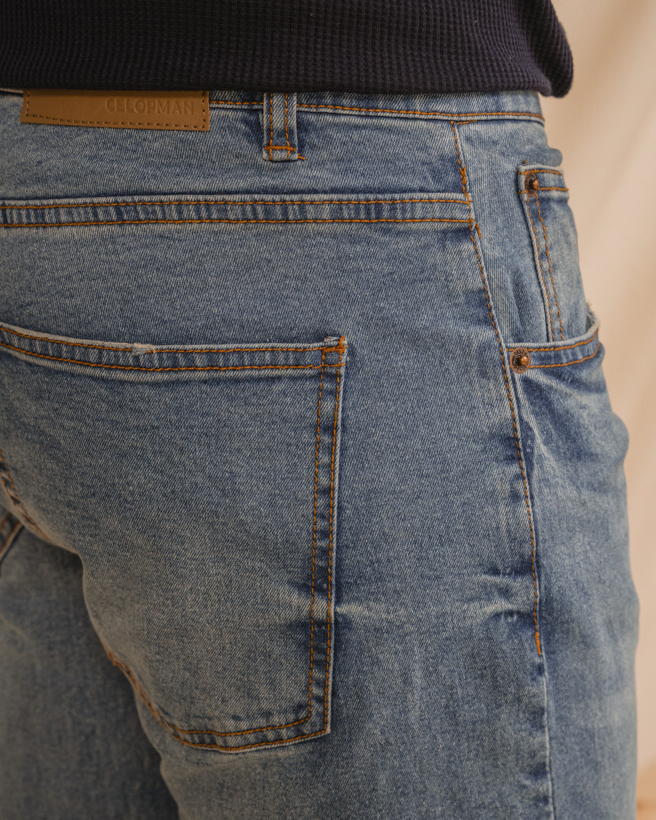 DENIM SLIM BÁSICO CELESTE