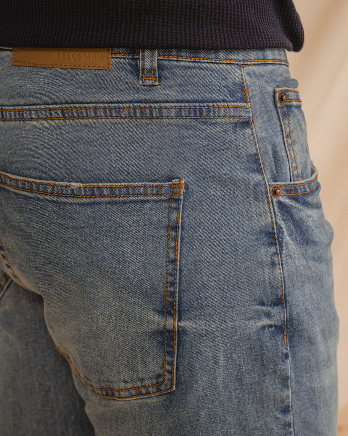 DENIM SLIM BÁSICO CELESTE