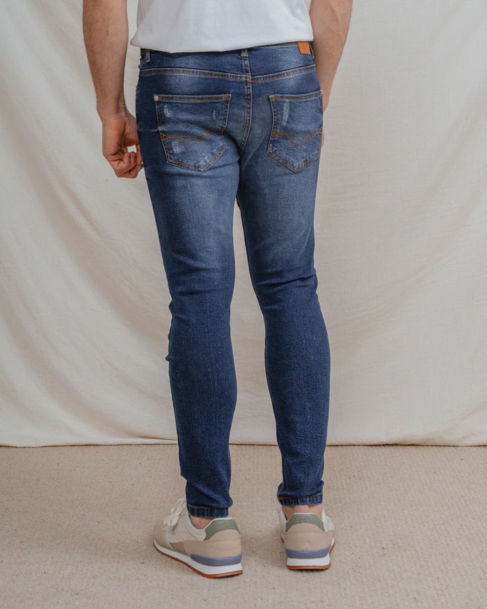 DENIM SKINNY BÁSICO ROTOS
