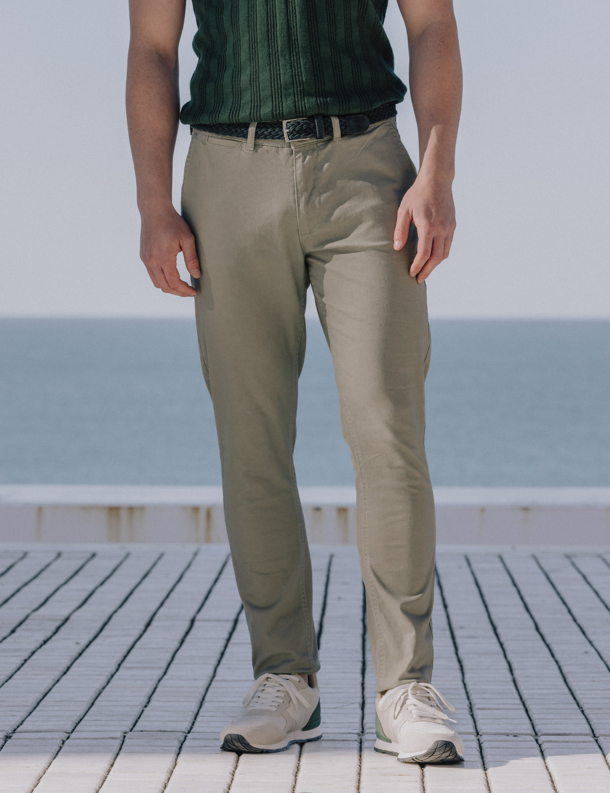 CALÇAS CHINO SKINNY VERDES