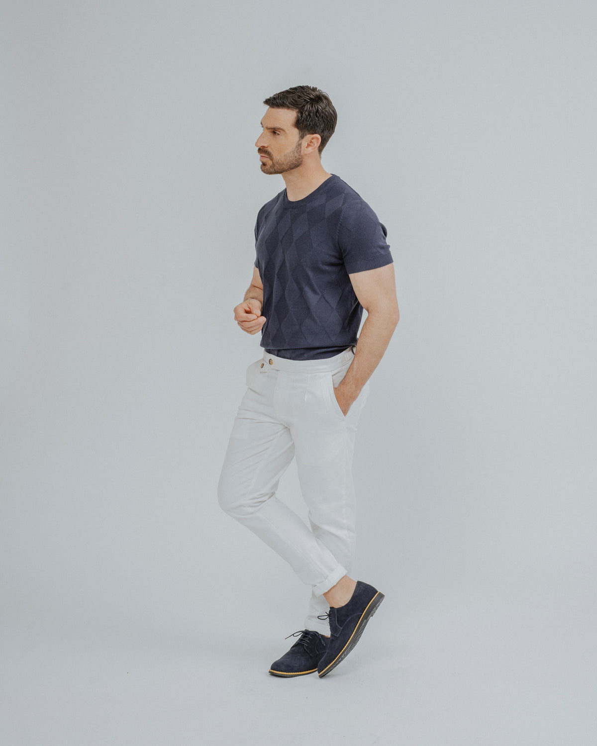CALÇAS CHINO SLIM PREGAS