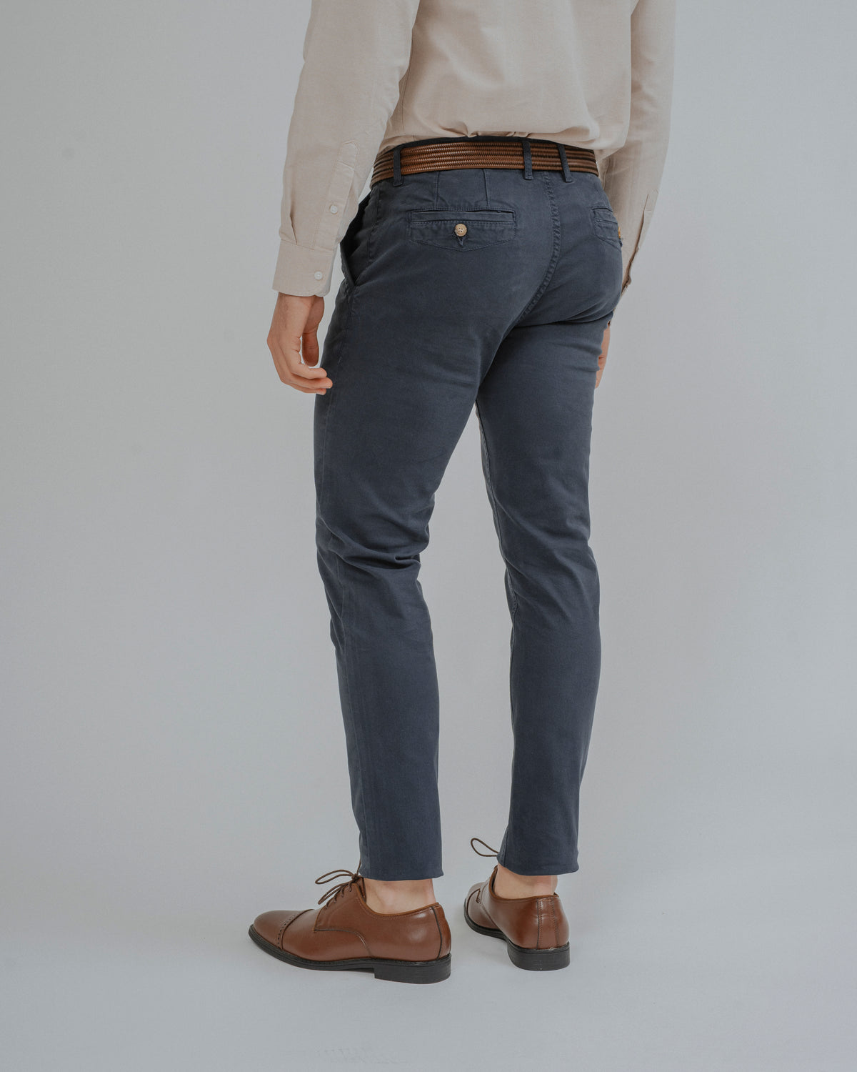CHINO ESTRUTURA AZUL