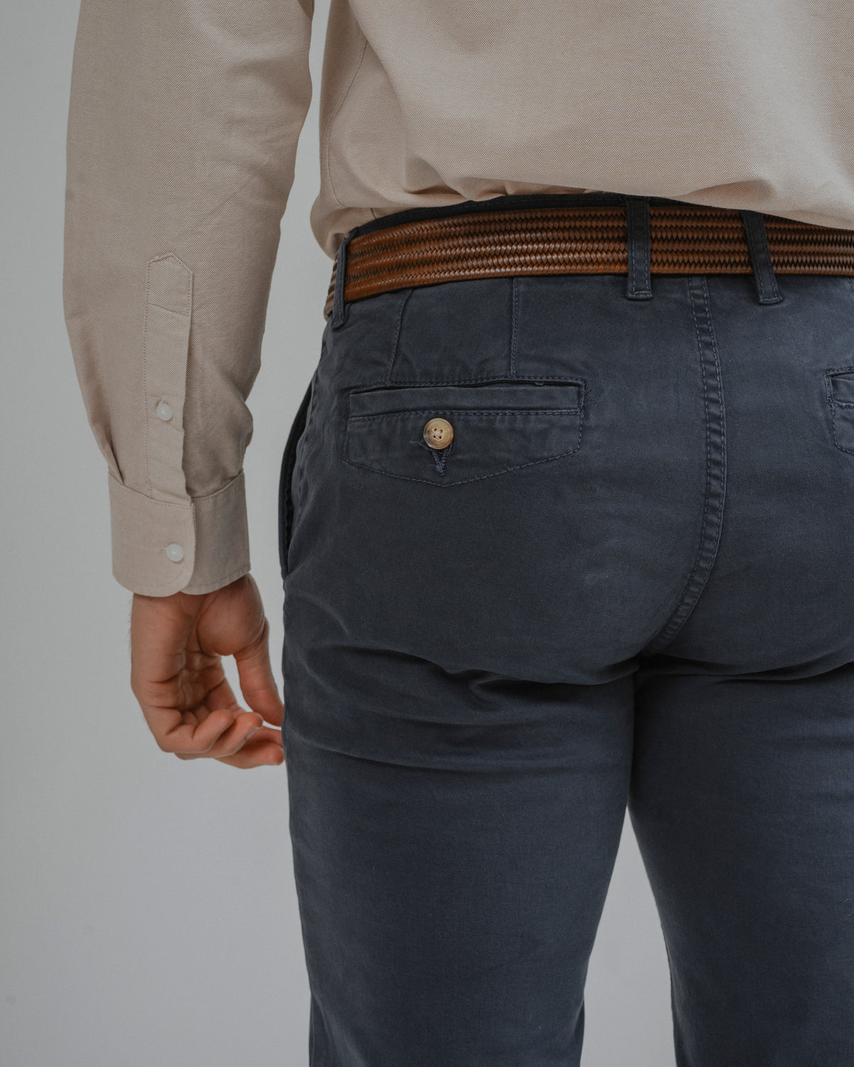 CHINO ESTRUTURA AZUL