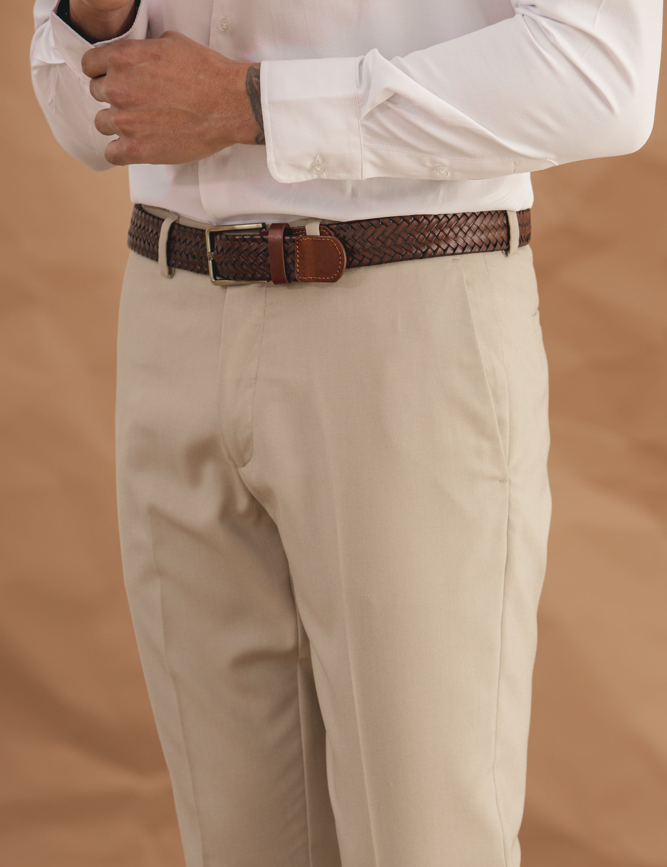 PANTALÓN DE TRAJE BEIGE