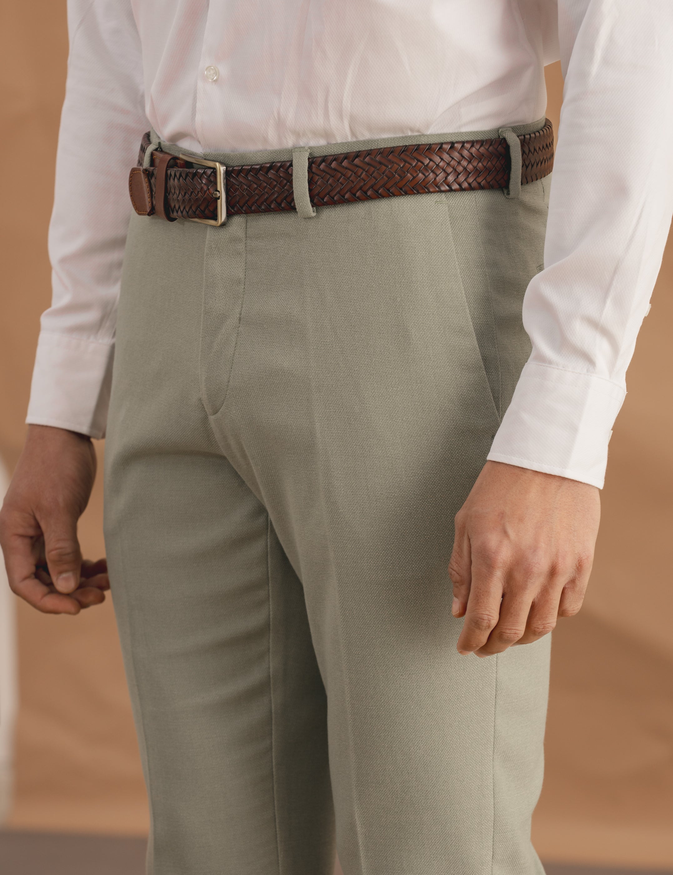 PANTALÓN DE TRAJE VERDE
