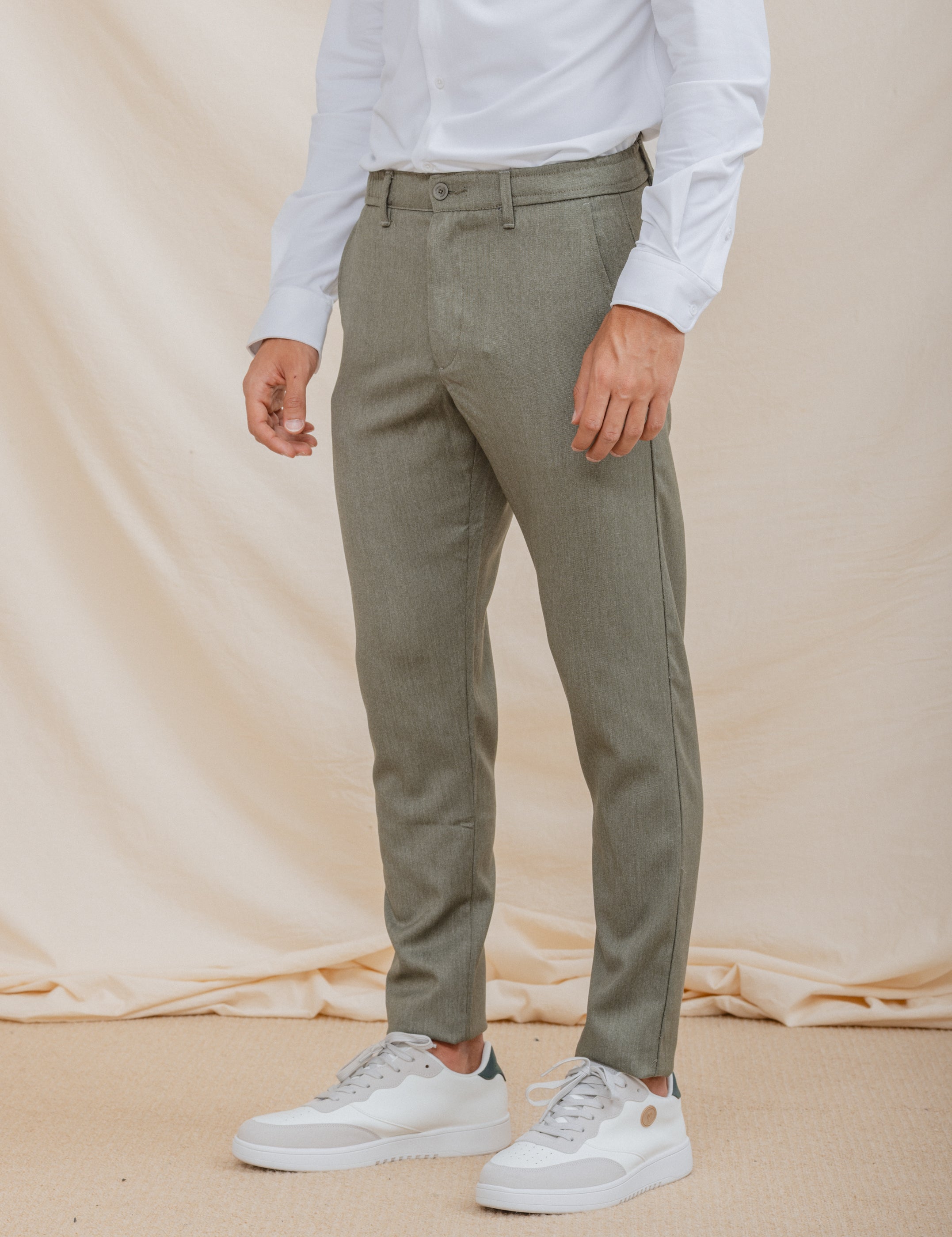 PANTALÓN CASUAL DE VESTIR VERDE