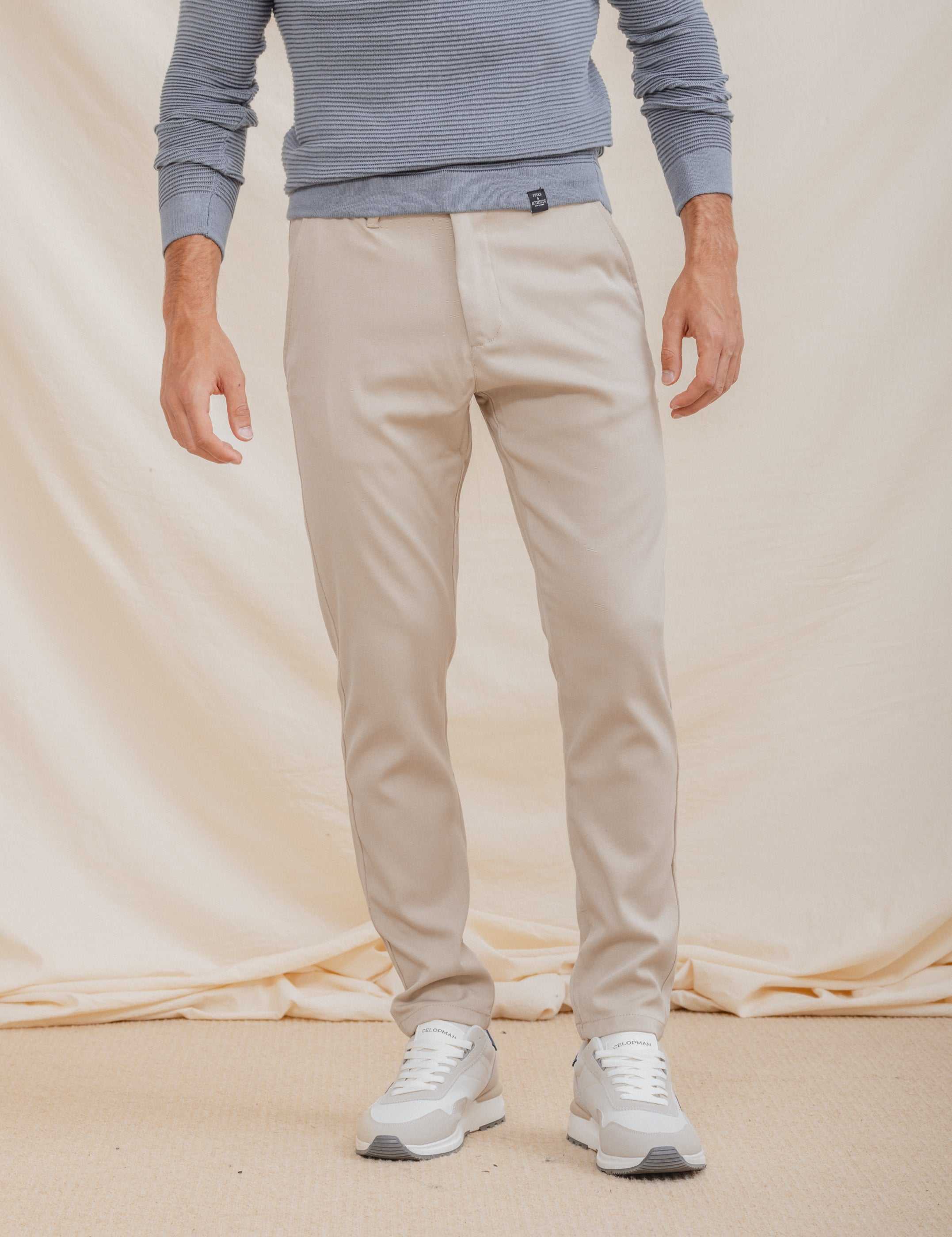 PANTALÓN CASUAL DE VESTIR BEIGE