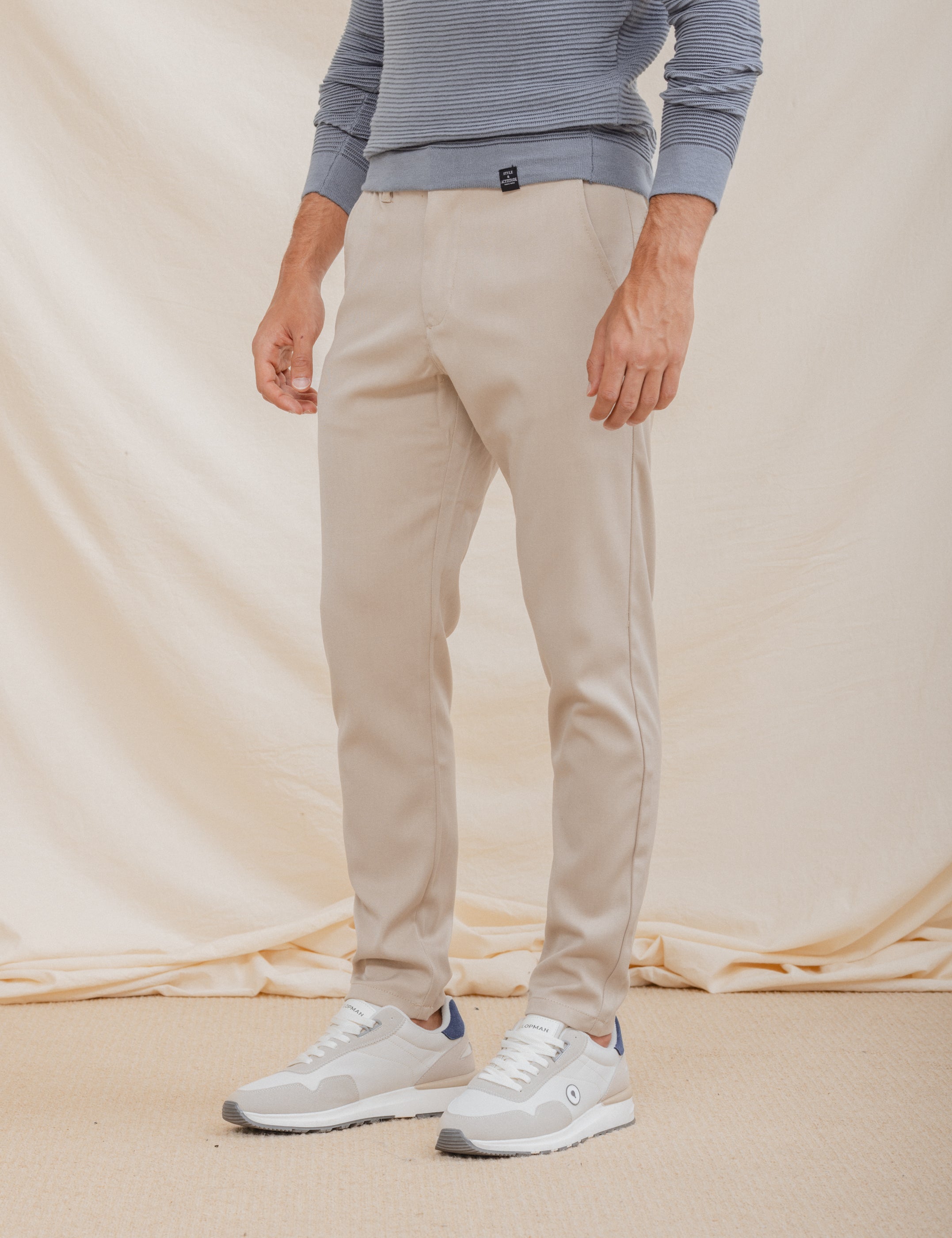 PANTALÓN CASUAL DE VESTIR BEIGE
