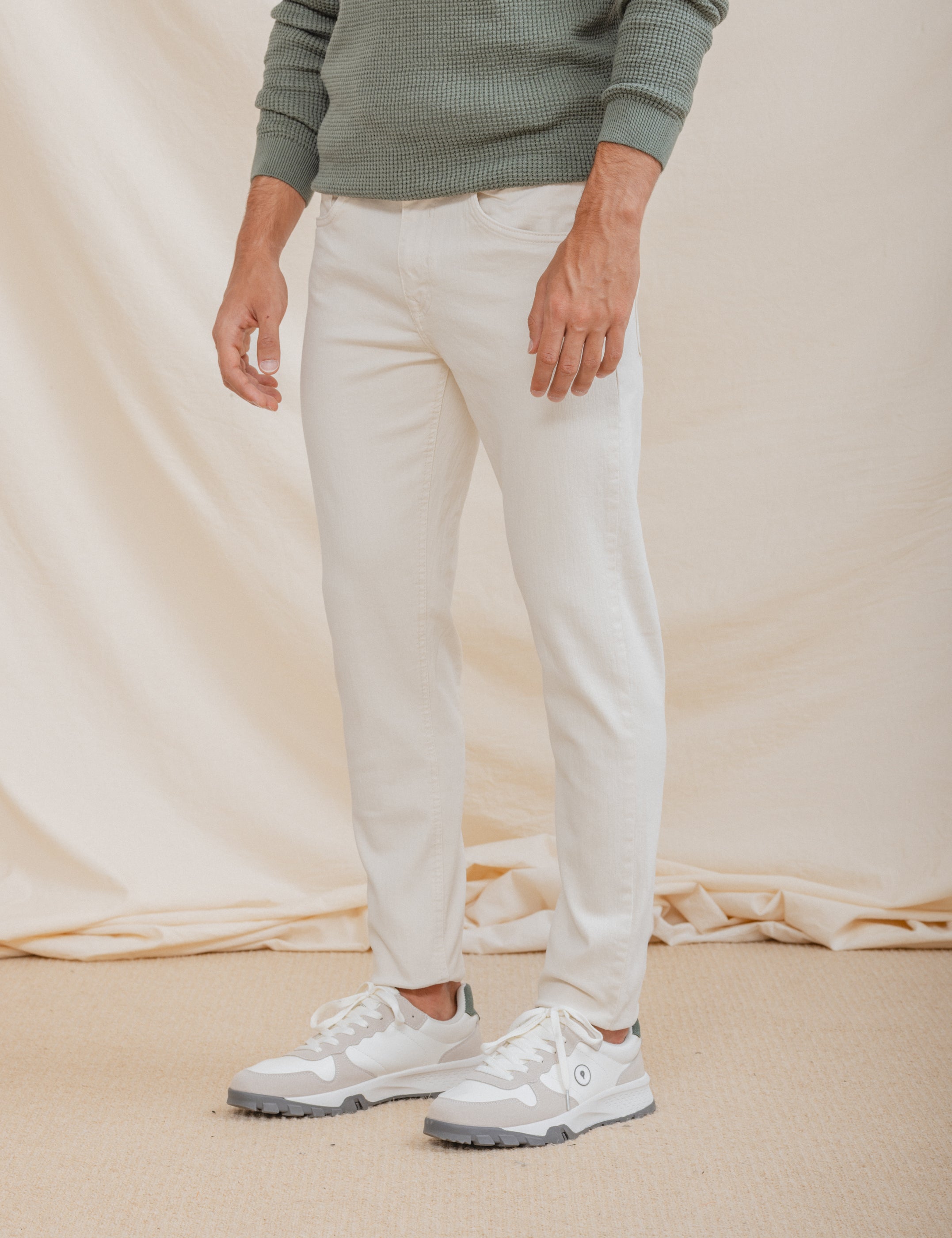 PANTALÓN 5 BOLSILLOS SLIM BEIGE