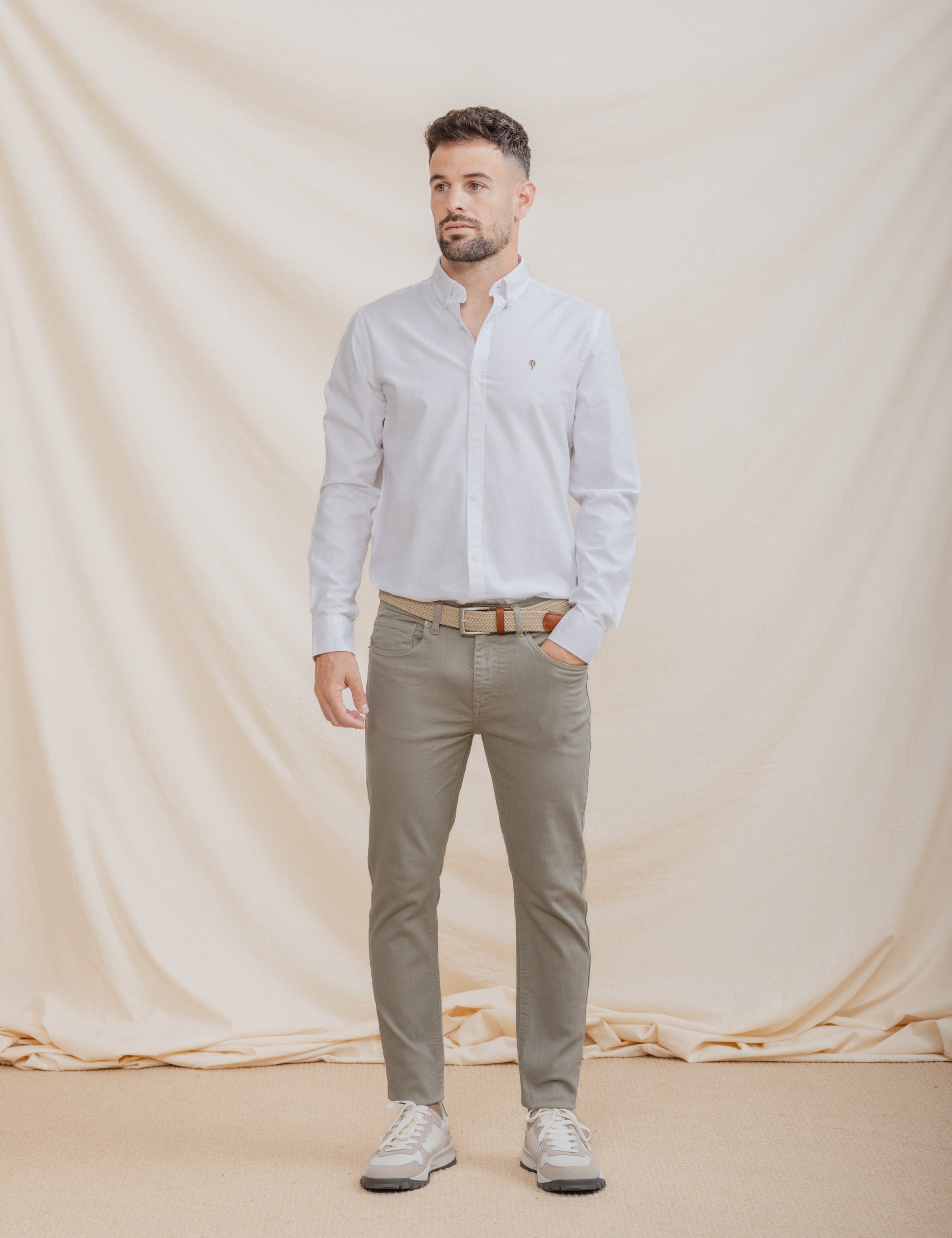 PANTALÓN 5 BOLSILLOS SLIM VERDE