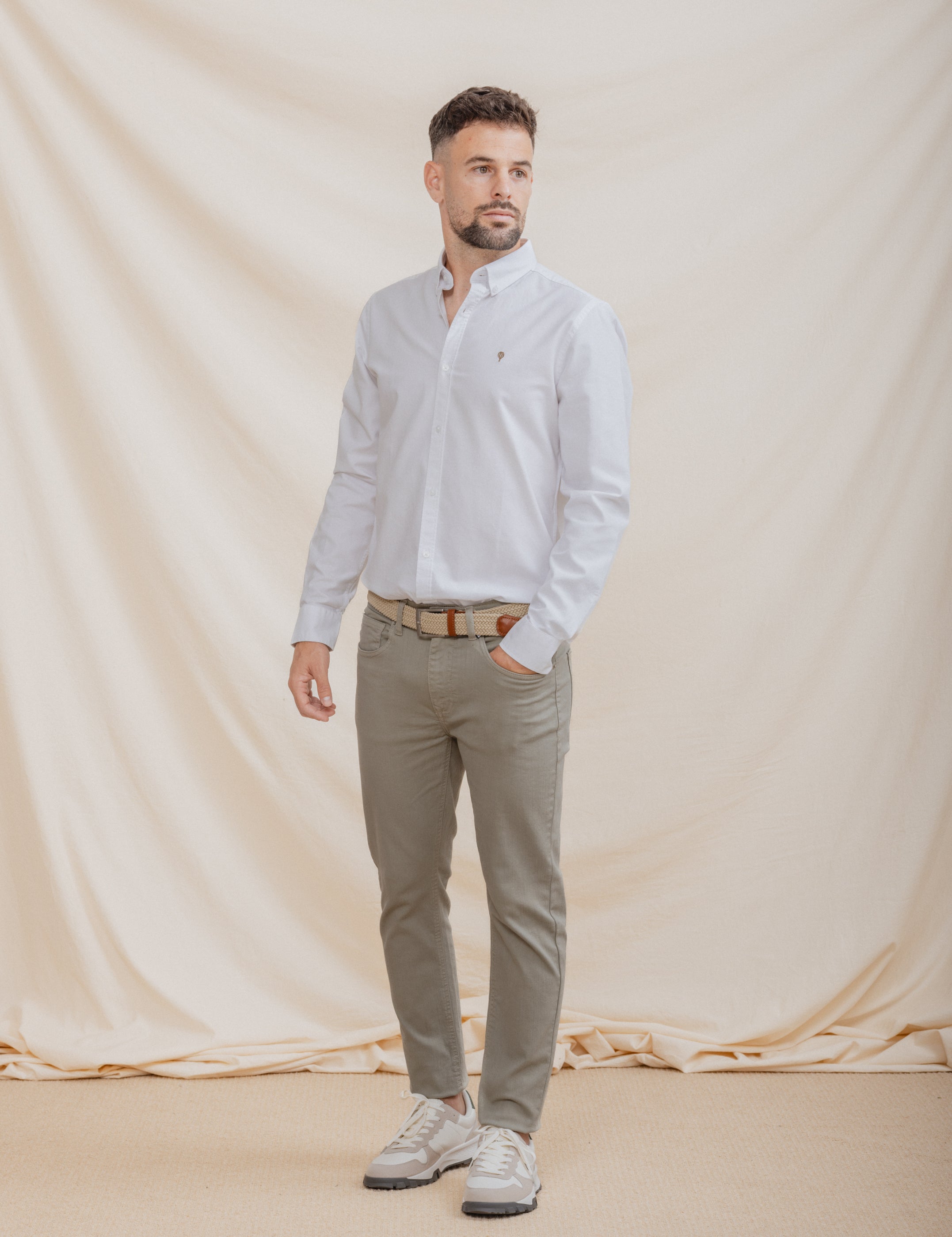 PANTALÓN 5 BOLSILLOS SLIM VERDE
