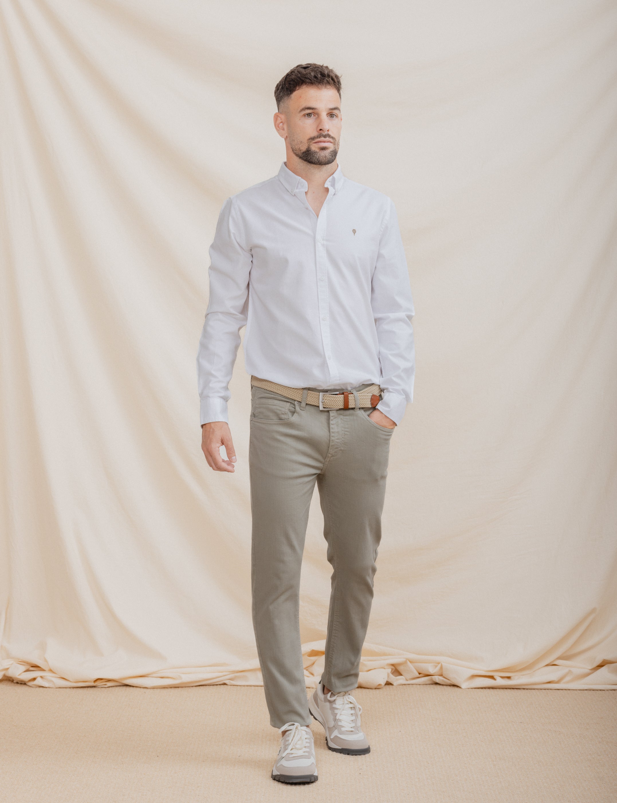 PANTALÓN 5 BOLSILLOS SLIM VERDE
