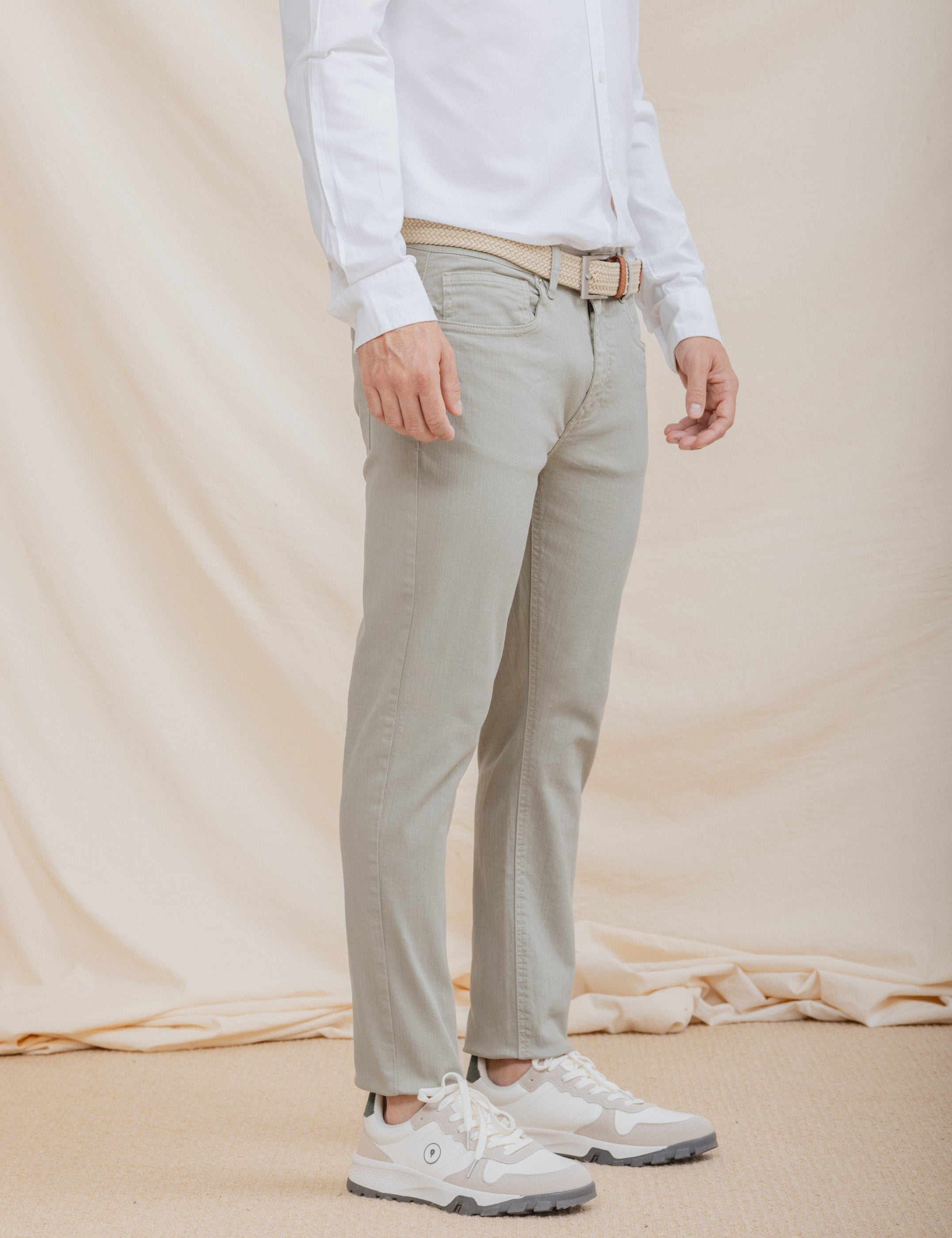 PANTALÓN 5 BOLSILLOS SLIM VERDE