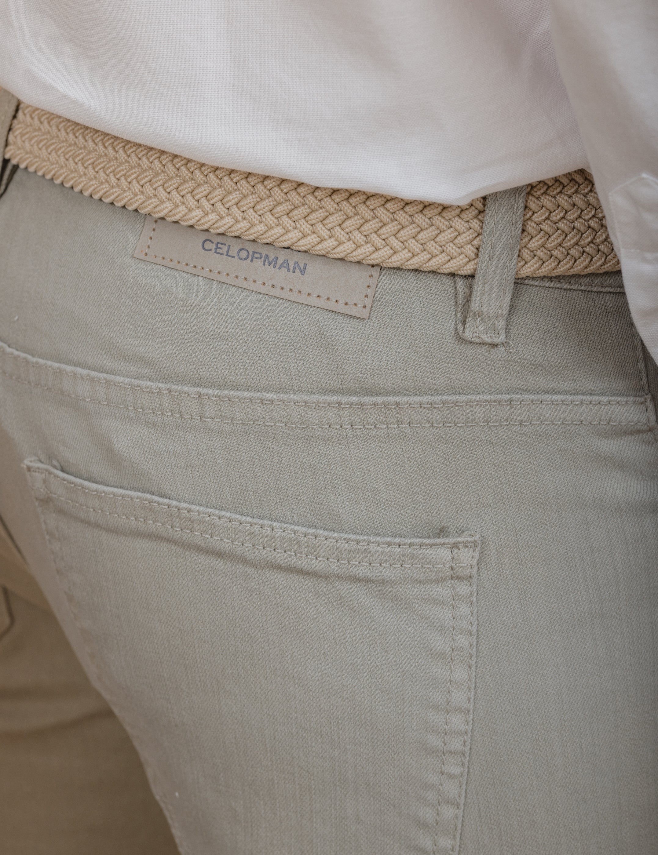 PANTALÓN 5 BOLSILLOS SLIM VERDE