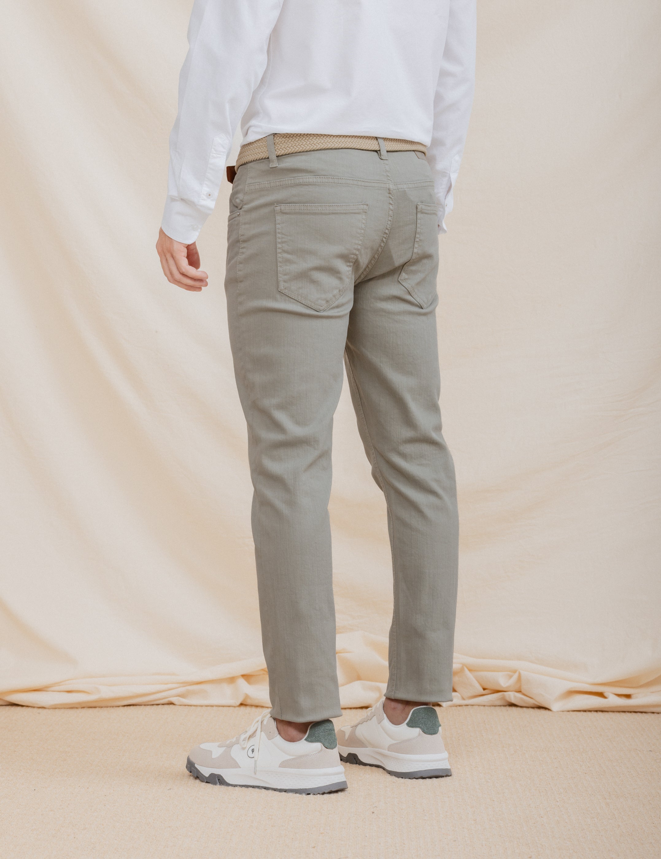 PANTALÓN 5 BOLSILLOS SLIM VERDE