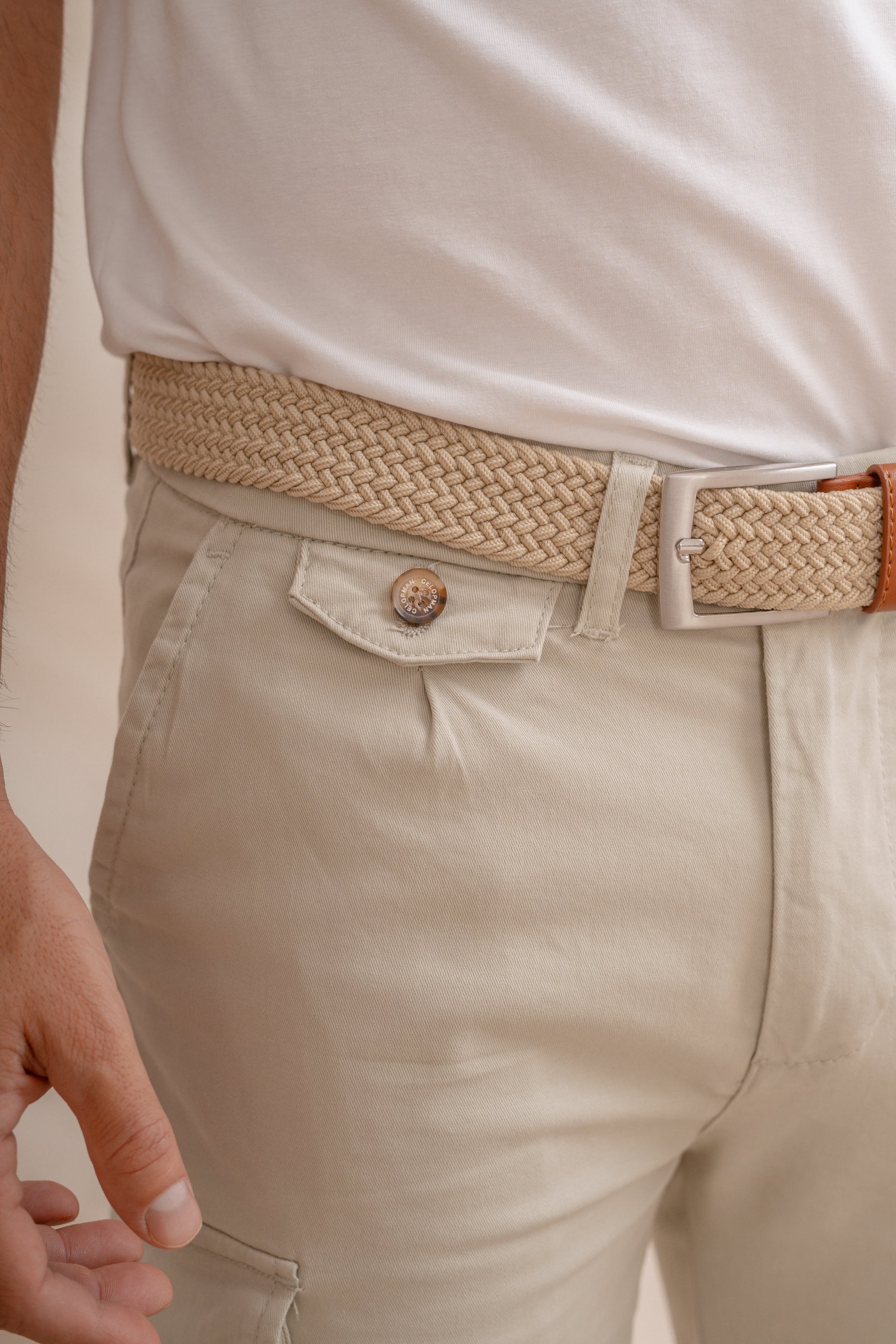 PANTALÓN SLIM CARGO CON PINZAS