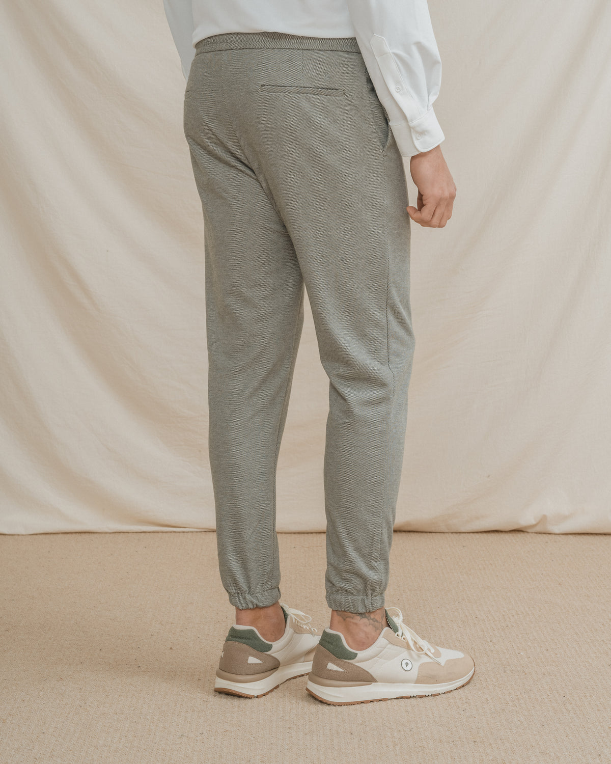 CALÇAS DE FATO JOGGER CASUAIS VERDES
