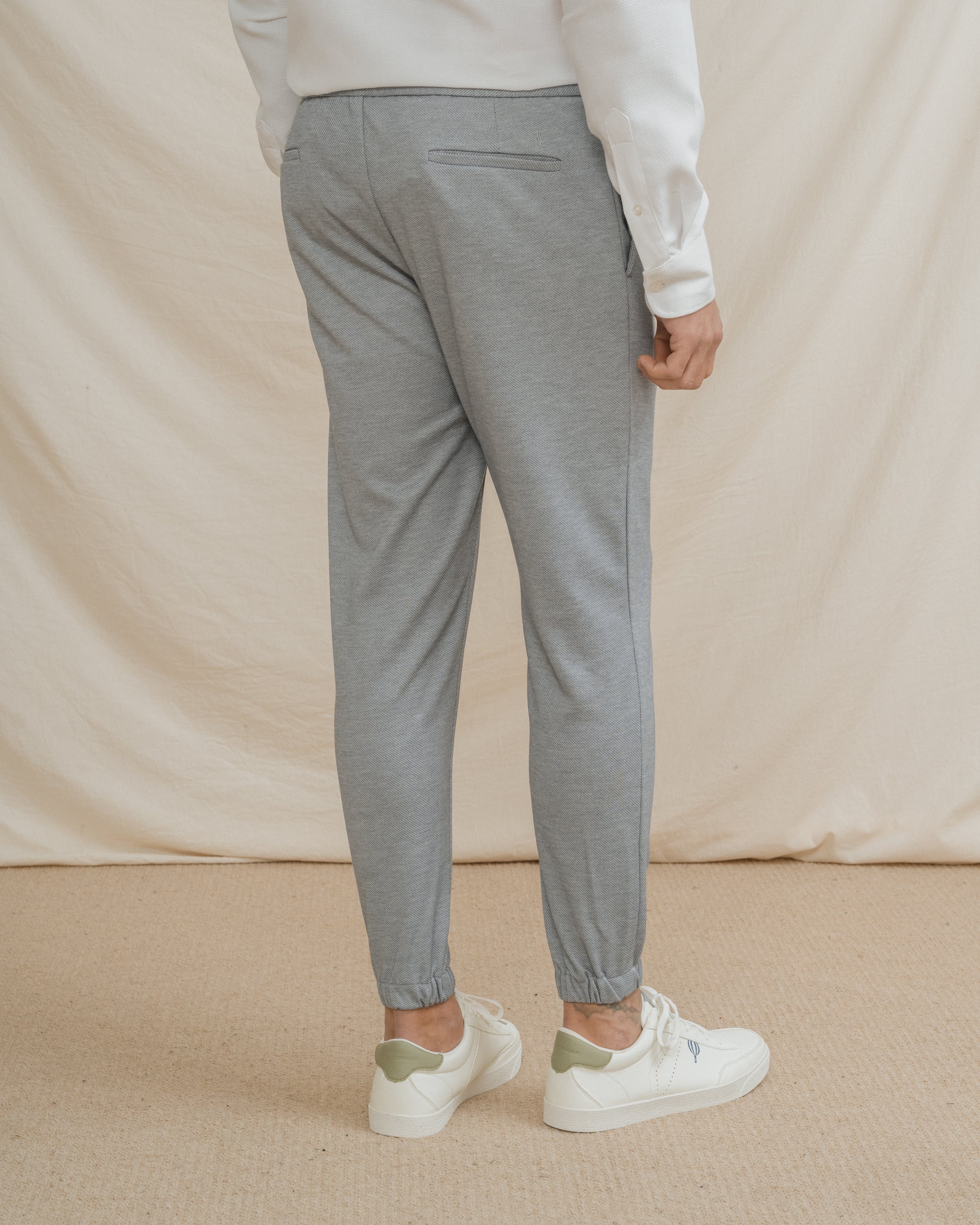 PANTALÓN TRAJE JOGGER CASUAL CELESTE