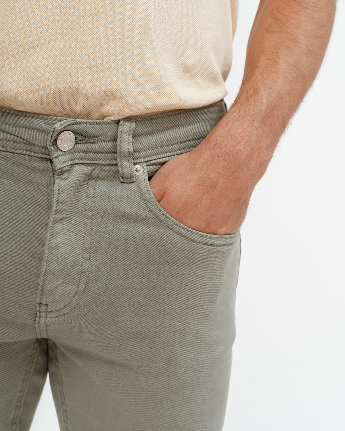 PANTALÓN 5 BOLSILLOS SLIM VERDE