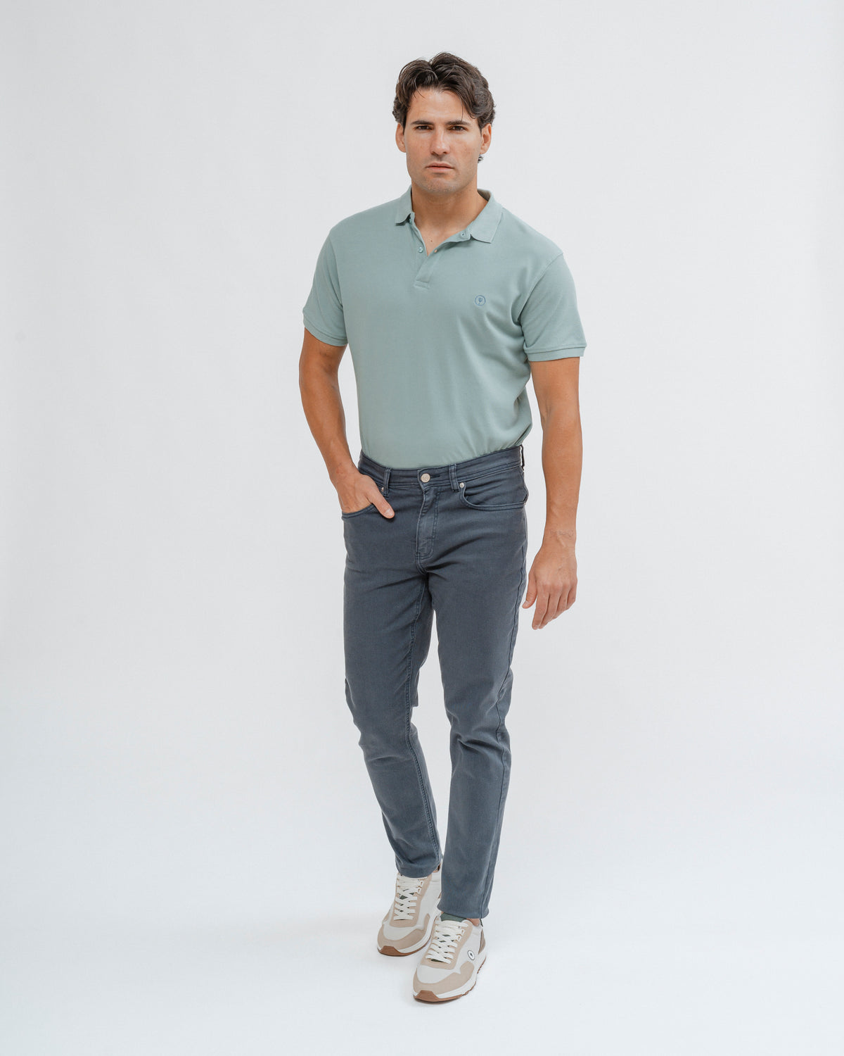 PANTALÓN 5 BOLSILLOS SLIM AZUL