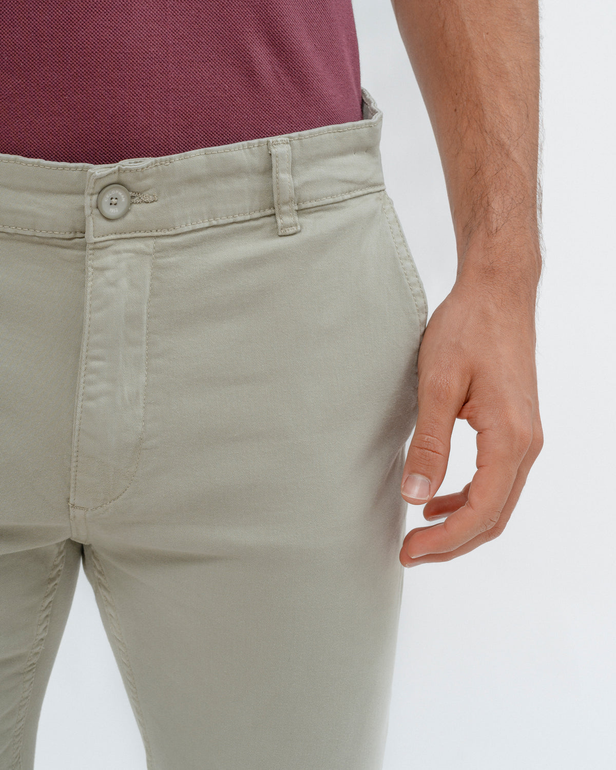 CALÇAS CHINO SLIM VERDES