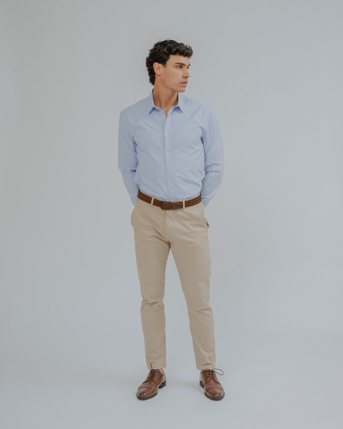 CHINO SLIM PIQUÉ BEIGE