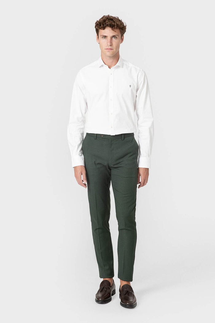 PANTALÓN DE TRAJE VERDE