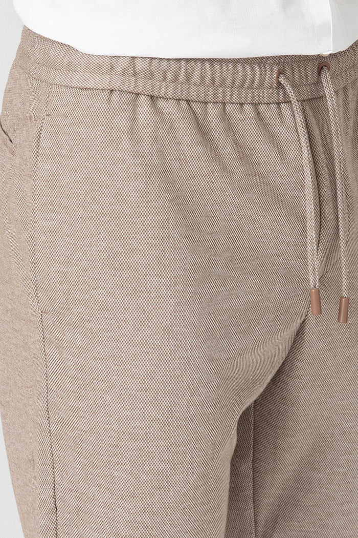 PANTALÓN TRAJE PUNTO MARRÓN