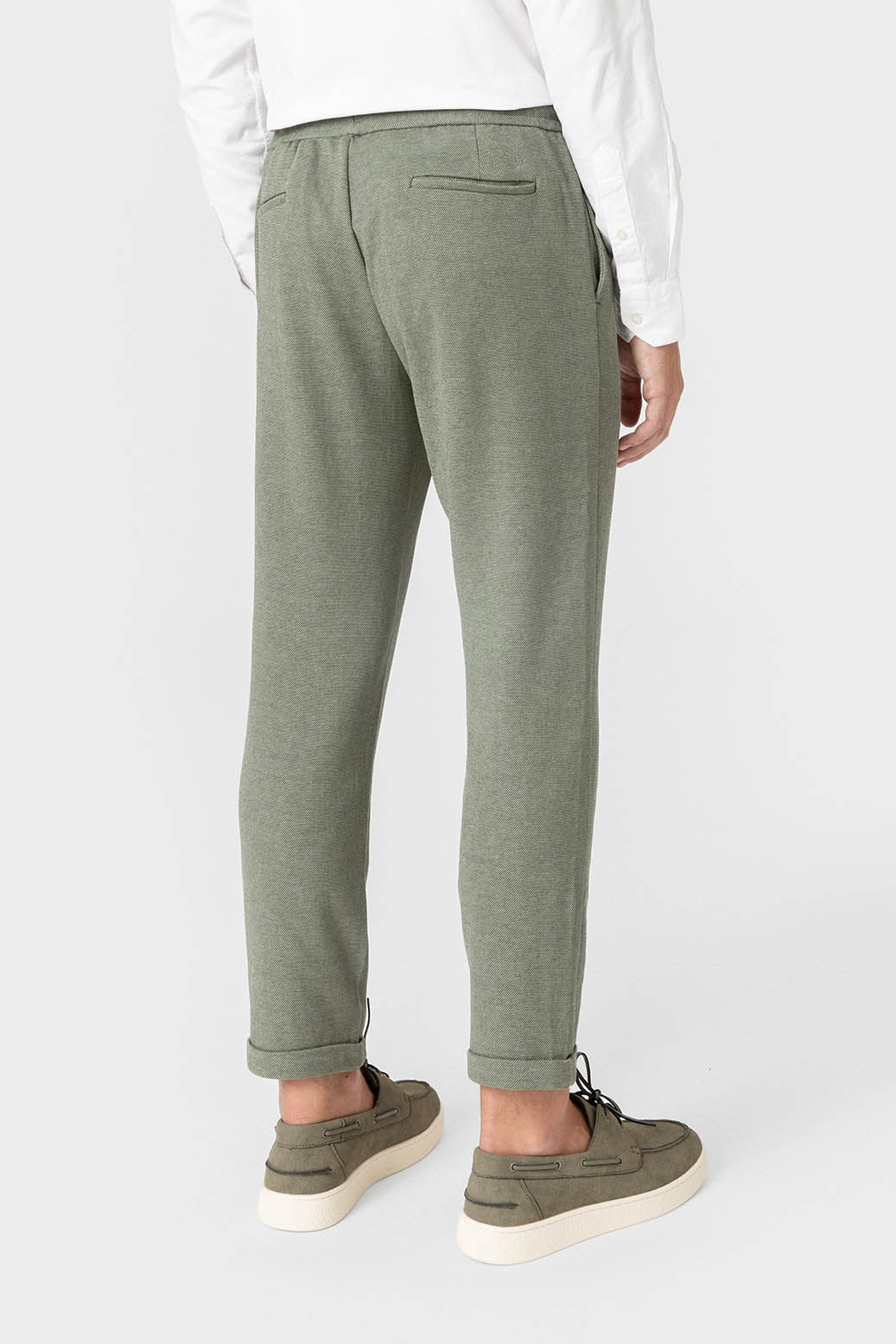 PANTALÓN TRAJE PUNTO VERDE