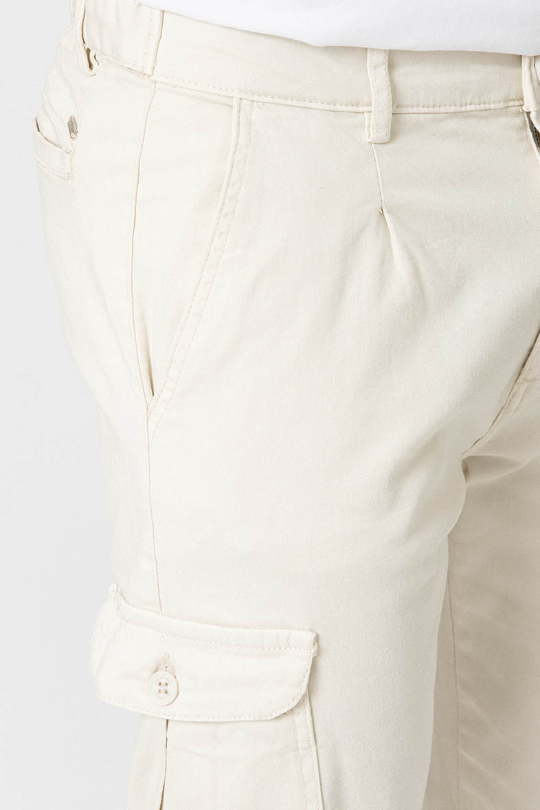 PANTALÓN CHINO SLIM PINZAS CARGO