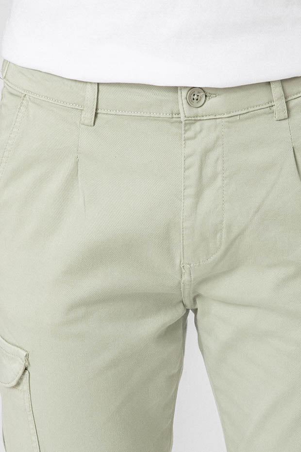 PANTALÓN CHINO SLIM PINZAS CARGO