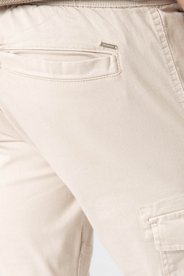 PANTALÓN JOGGER CARGO BEIGE