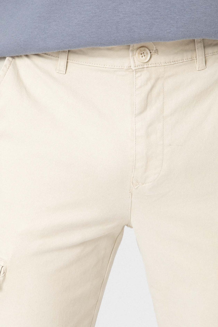 PANTALÓN CHINO CARGO BEIGE