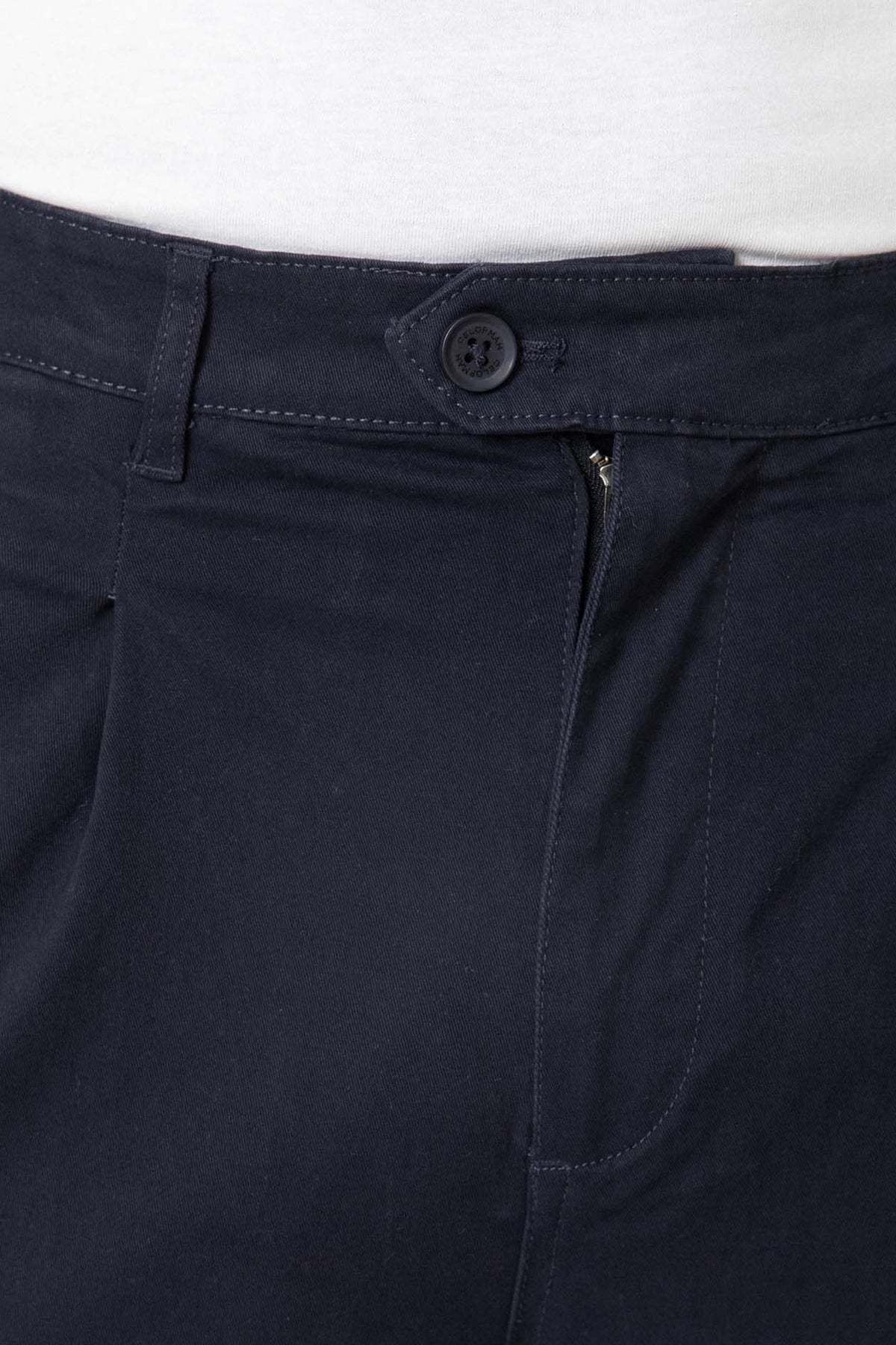 PANTALÓN CHINO PINZAS AZUL