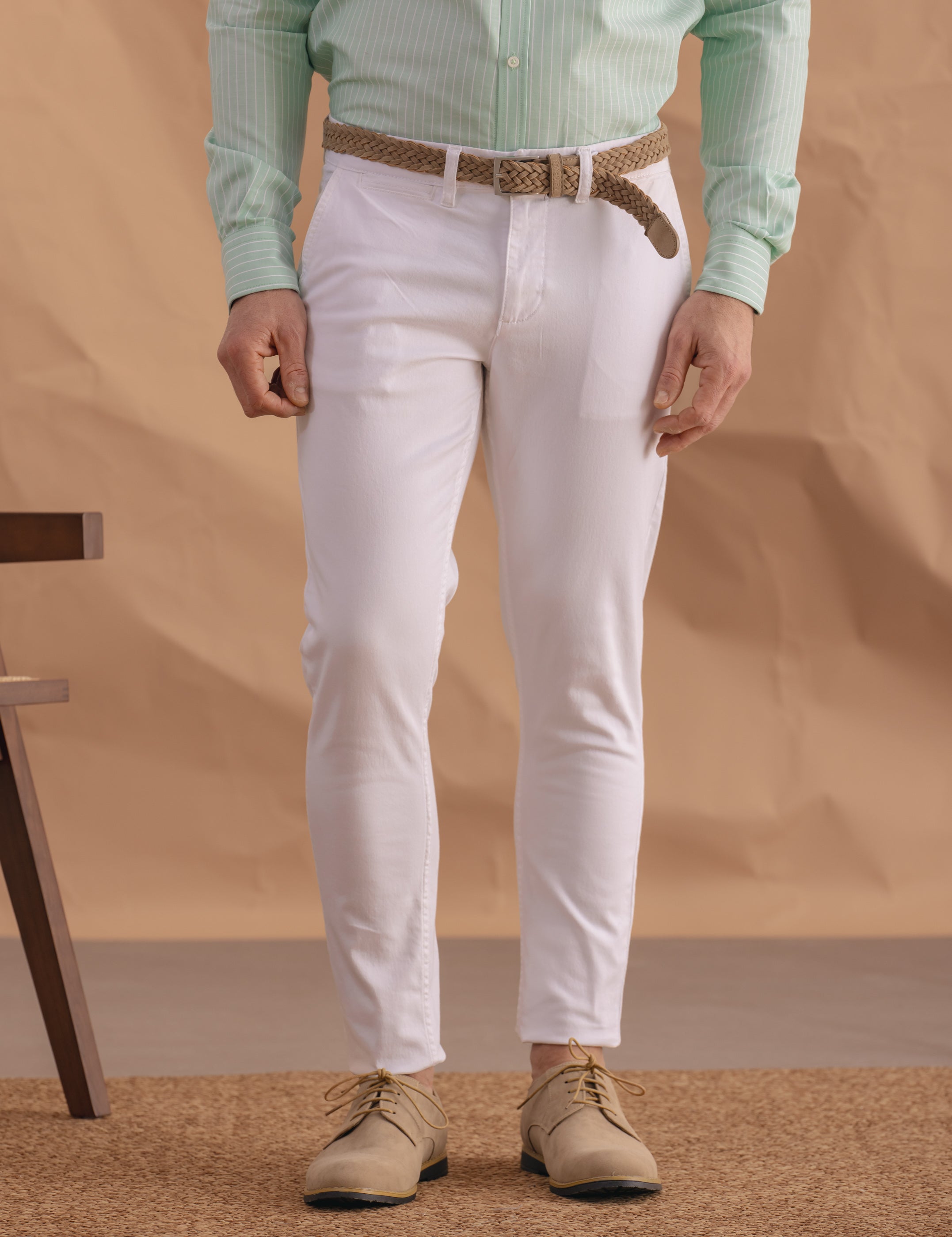 CHINO SKINNY BLANCO
