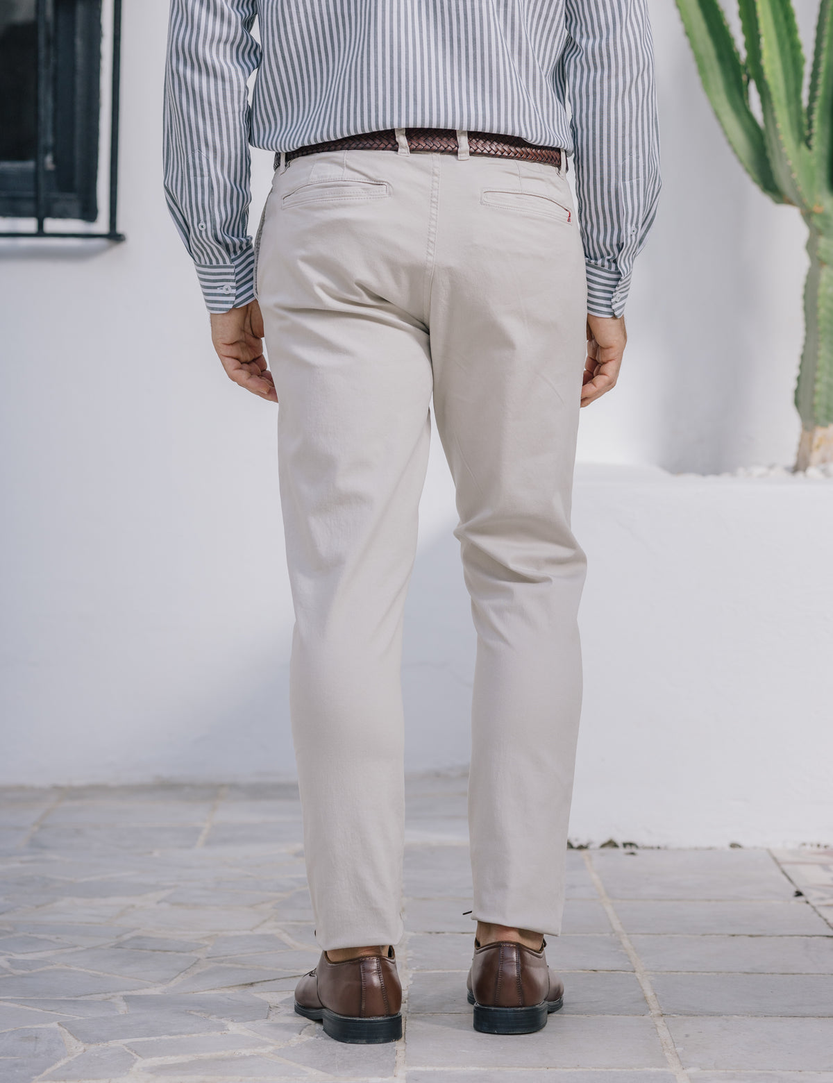 CALÇAS CHINO SKINNY CINZENTAS