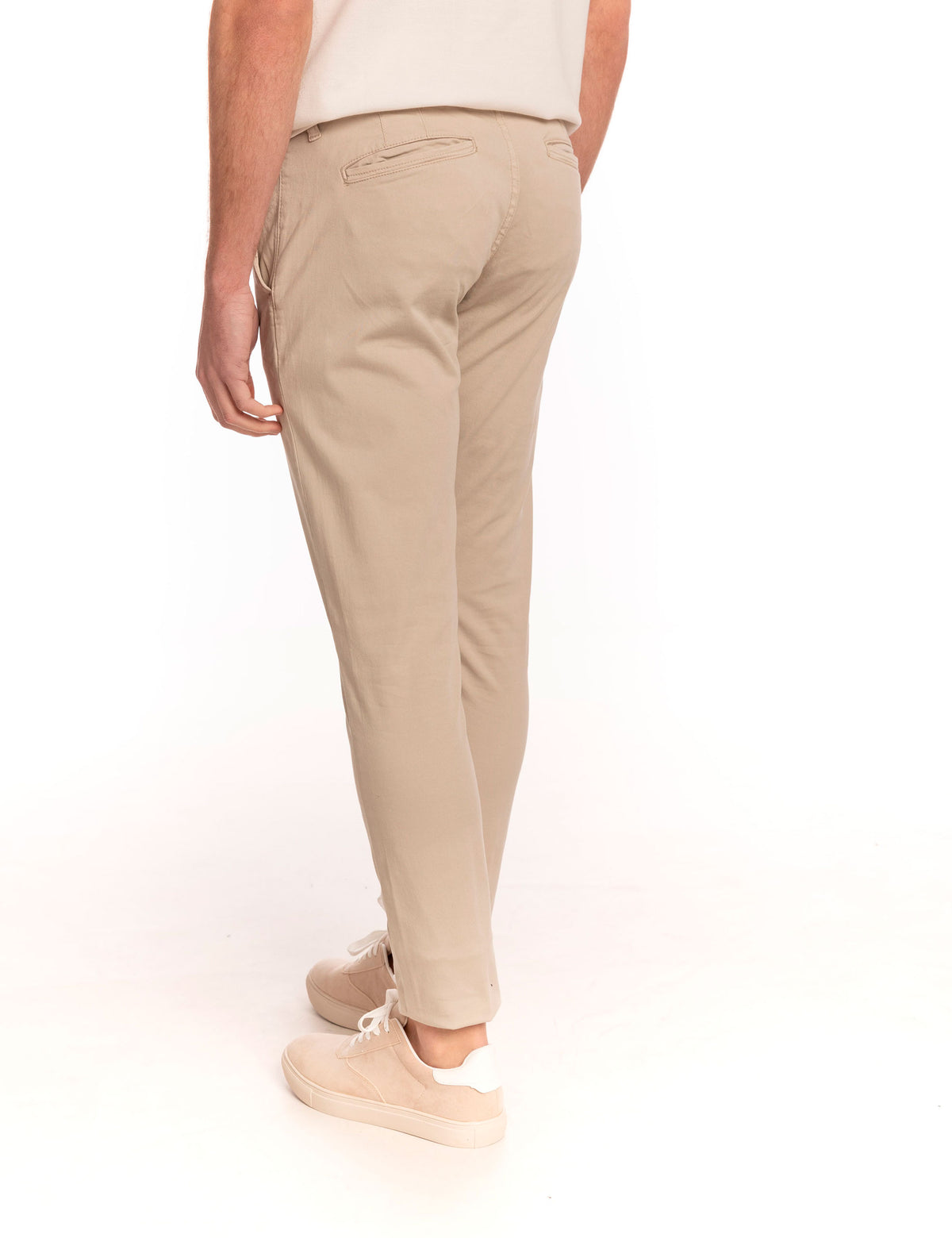 CALÇAS CHINO SKINNY BEGE
