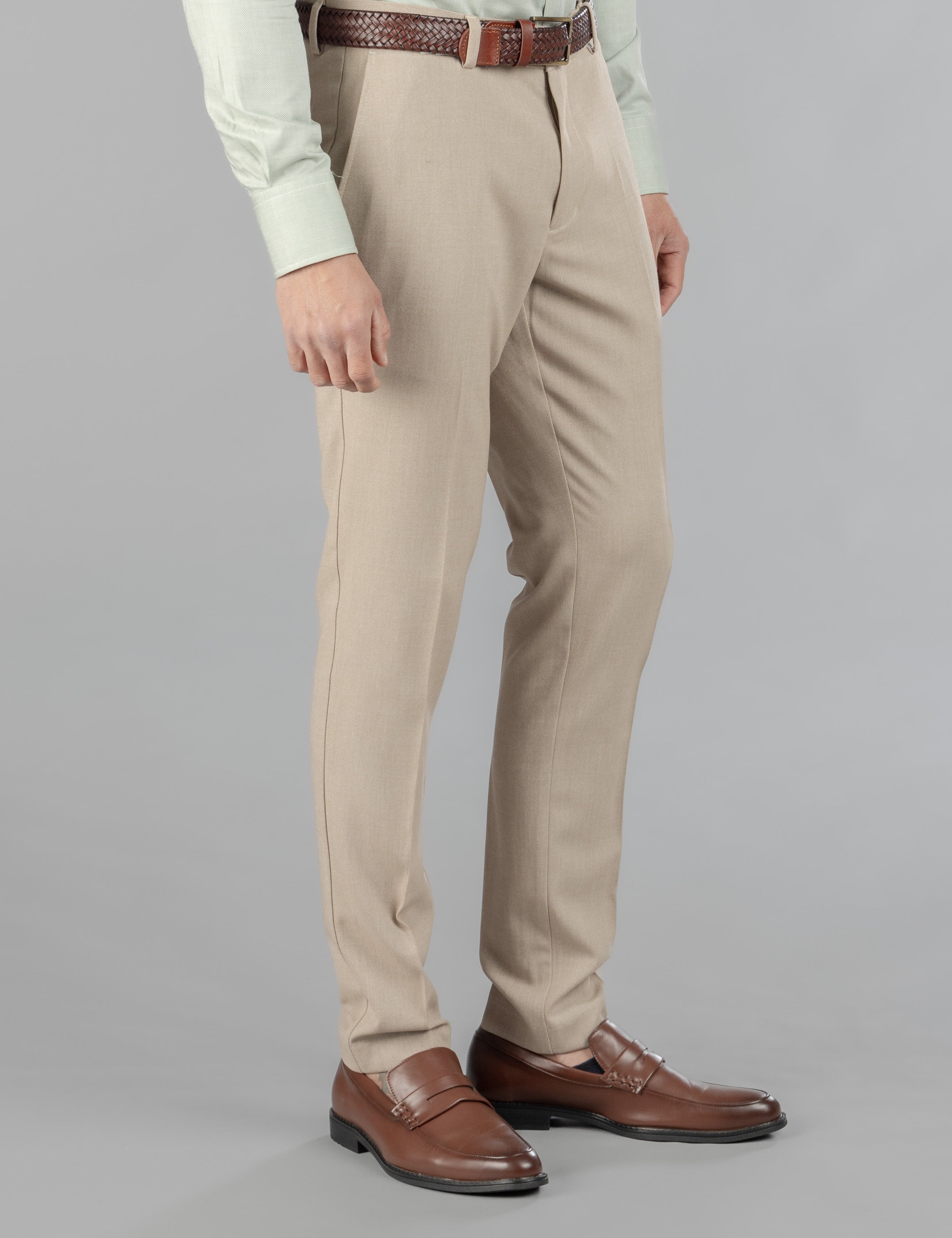 PANTALÓN VESTIR BEIGE