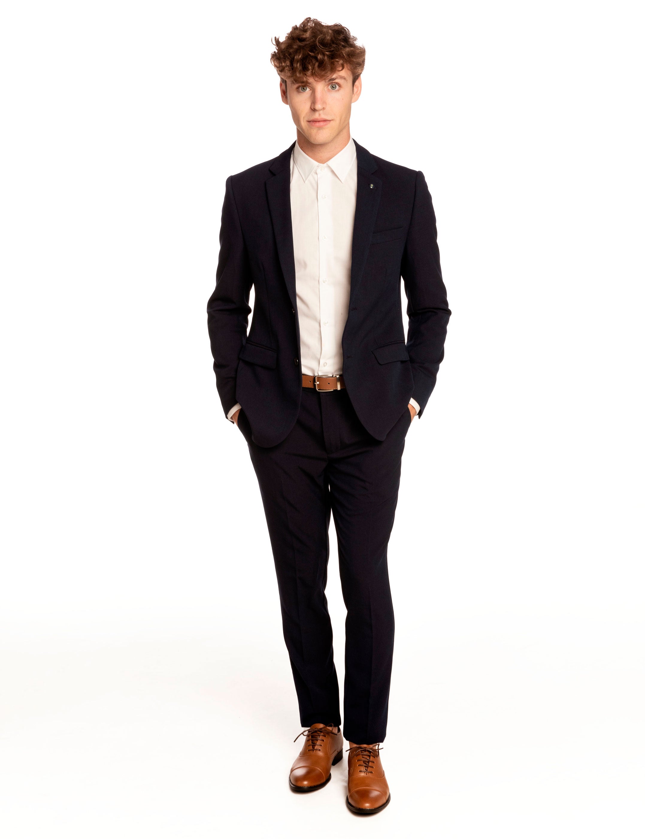 PANTALÓN AZUL MARINO DE TRAJE