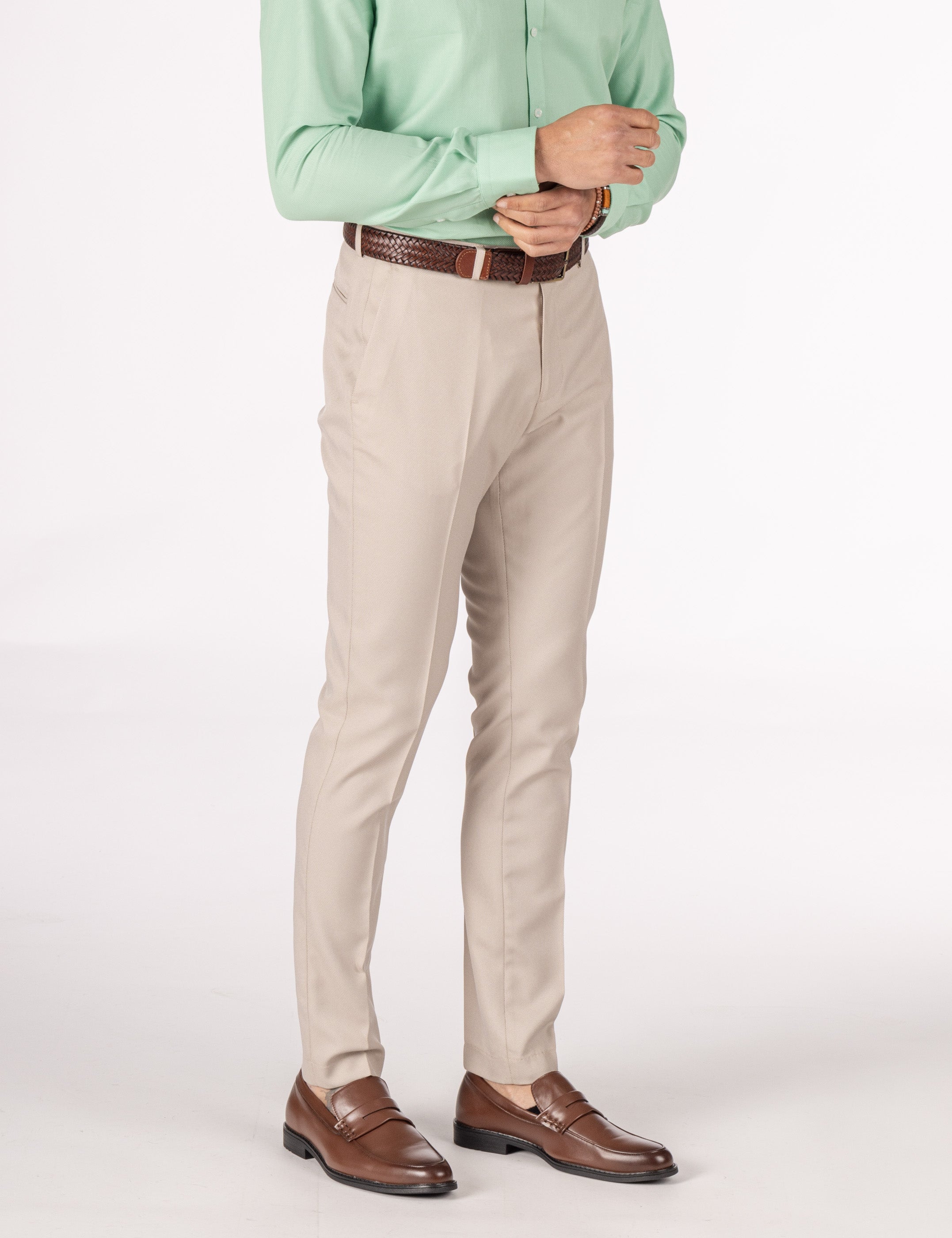 PANTALÓN TRAJE BEIGE
