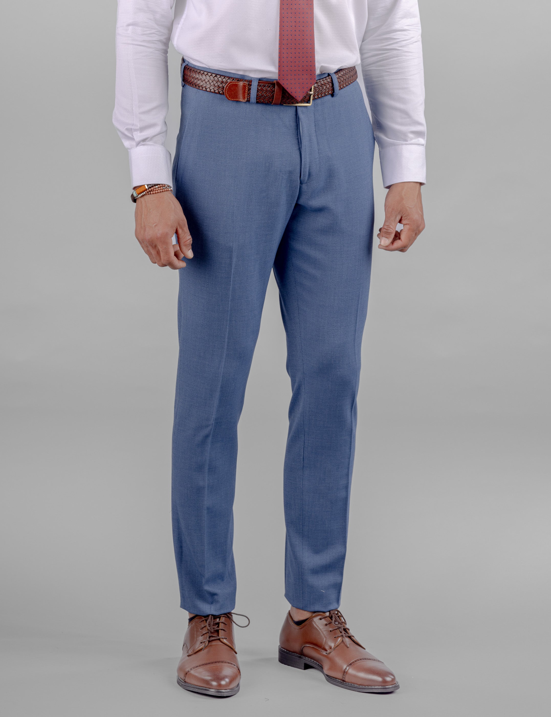 PANTALÓN DE TRAJE AZULINO
