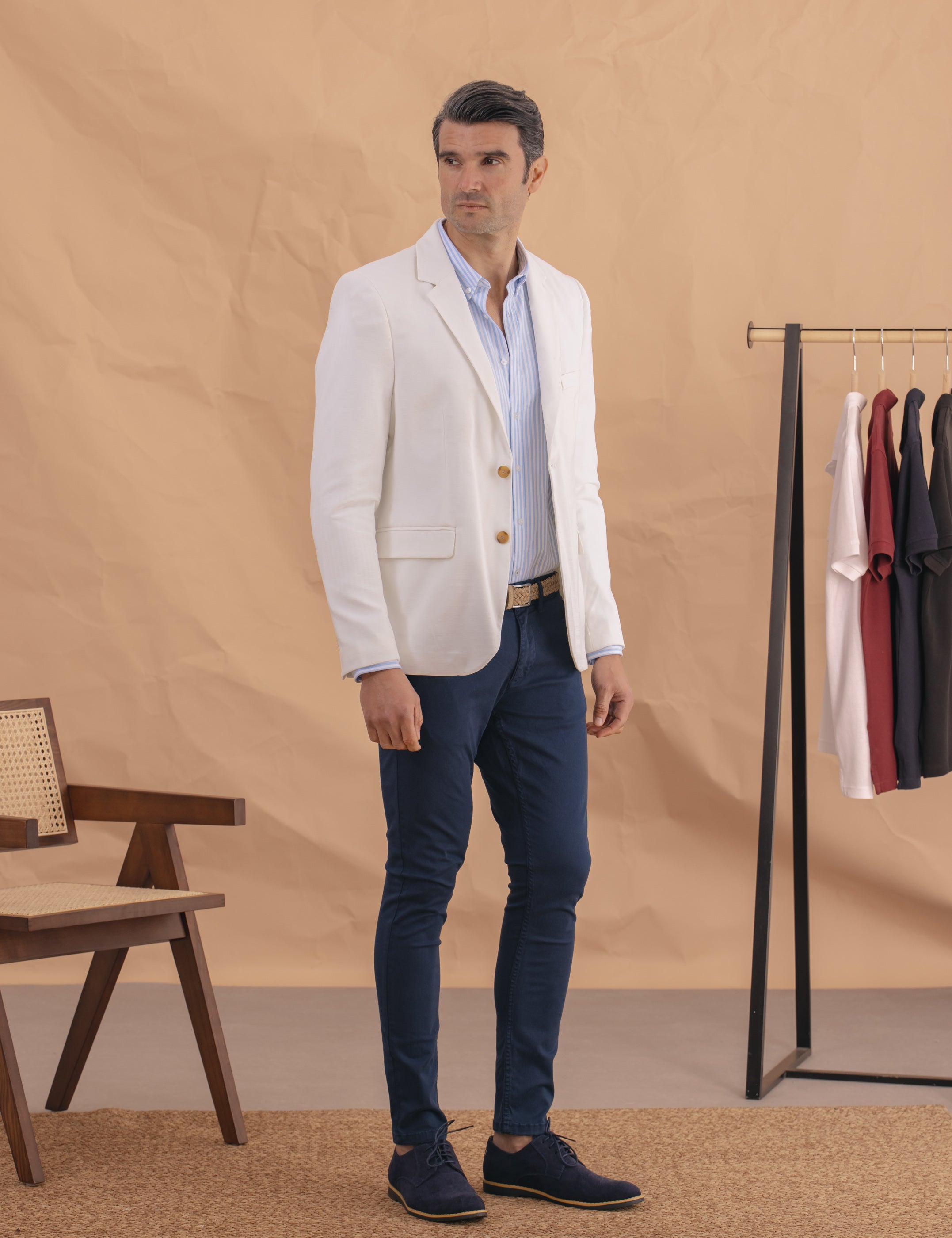 CHINO BÁSICO SKINNY AZUL