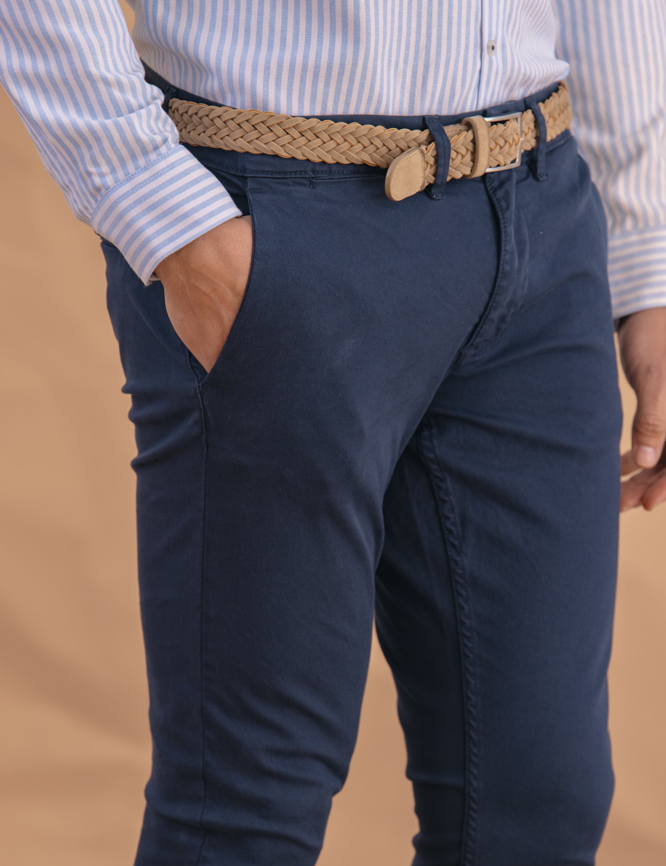 CHINO BÁSICO SKINNY AZUL