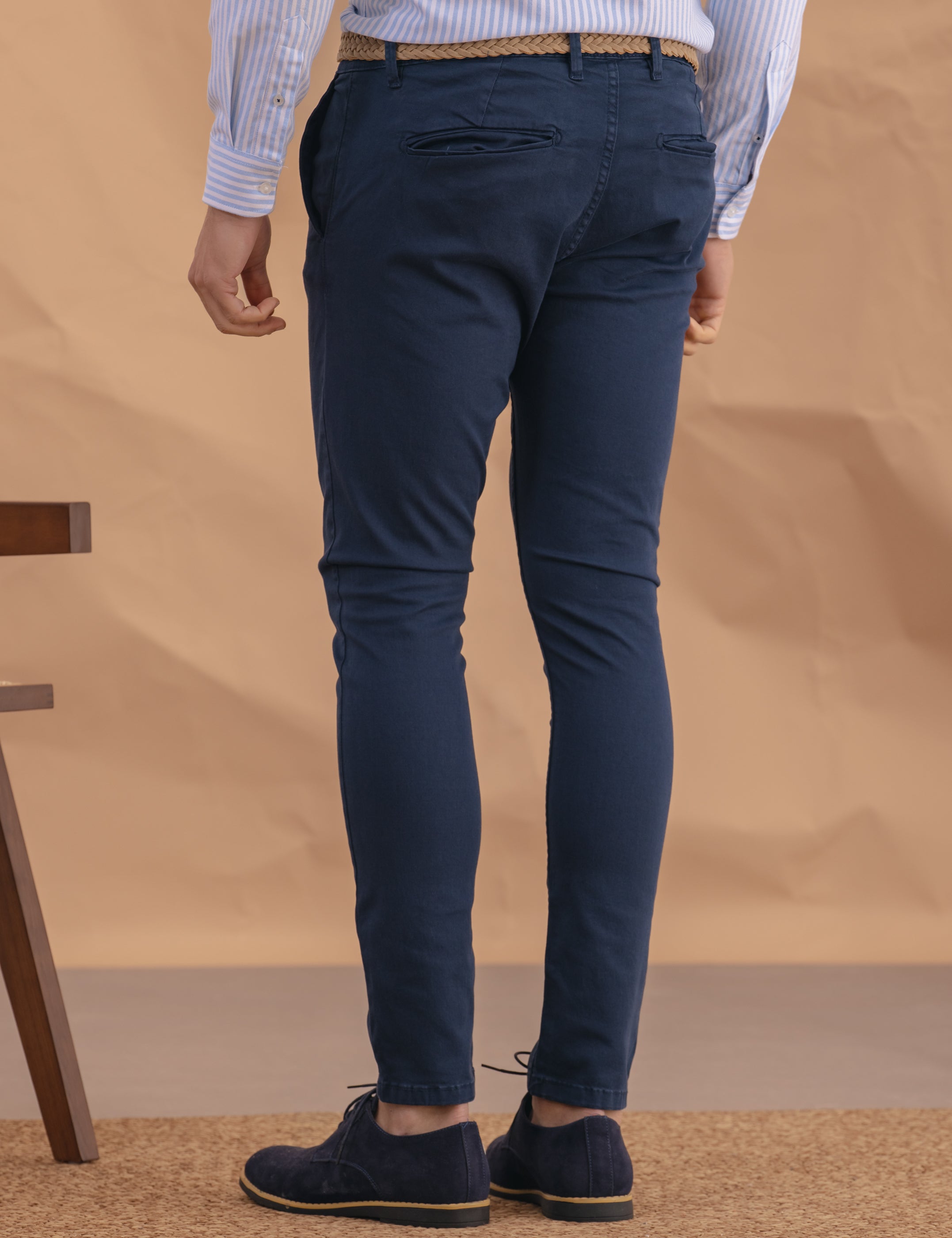 CHINO BÁSICO SKINNY AZUL