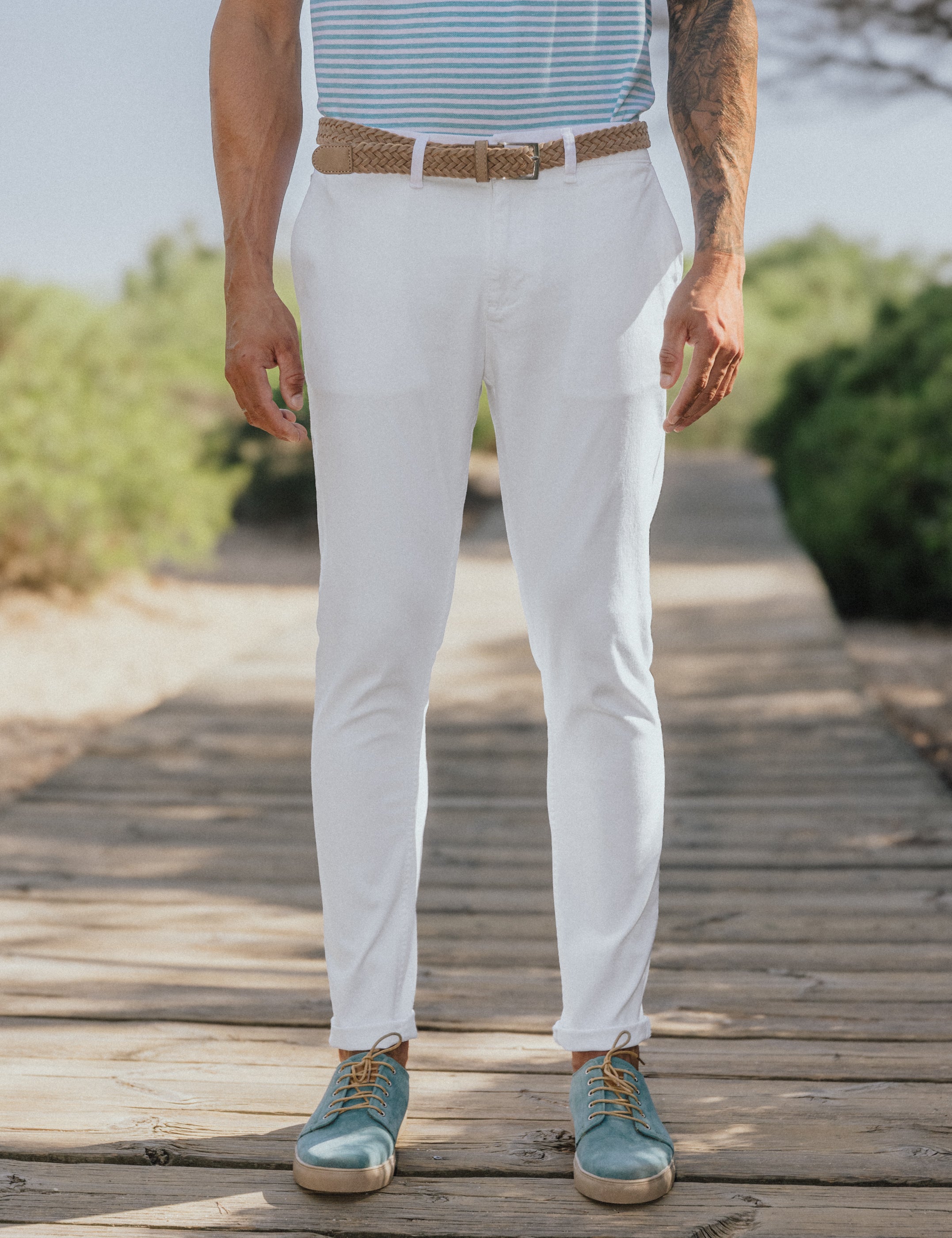 CHINO BÁSICO SKINNY BLANCO