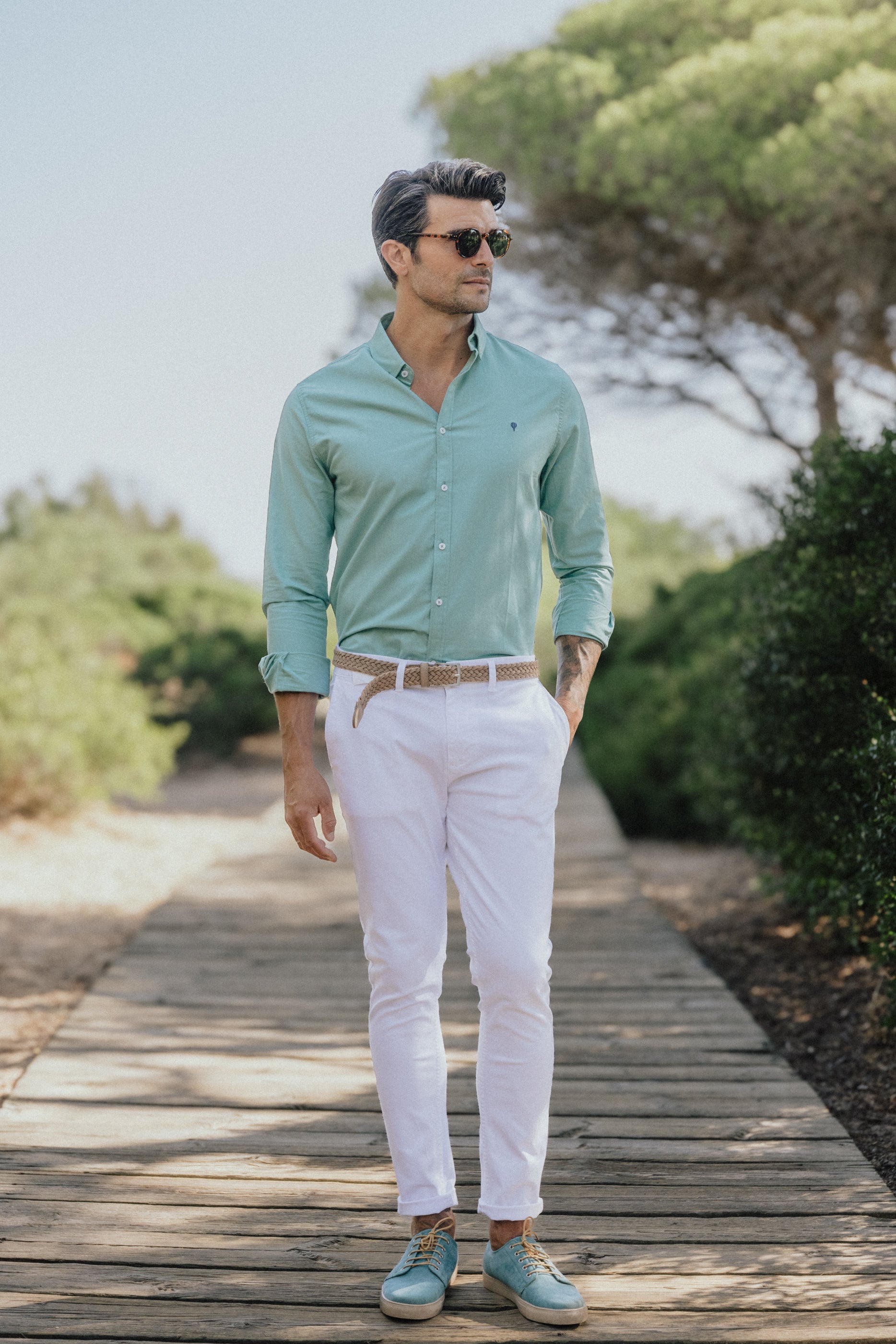 CHINO BÁSICO SKINNY BLANCO