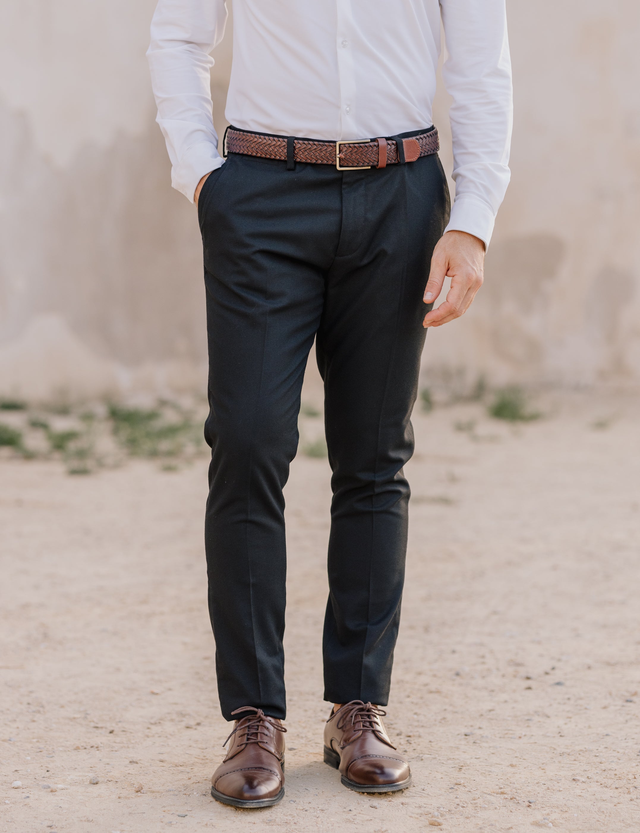 PANTALÓN NEGRO DE TRAJE