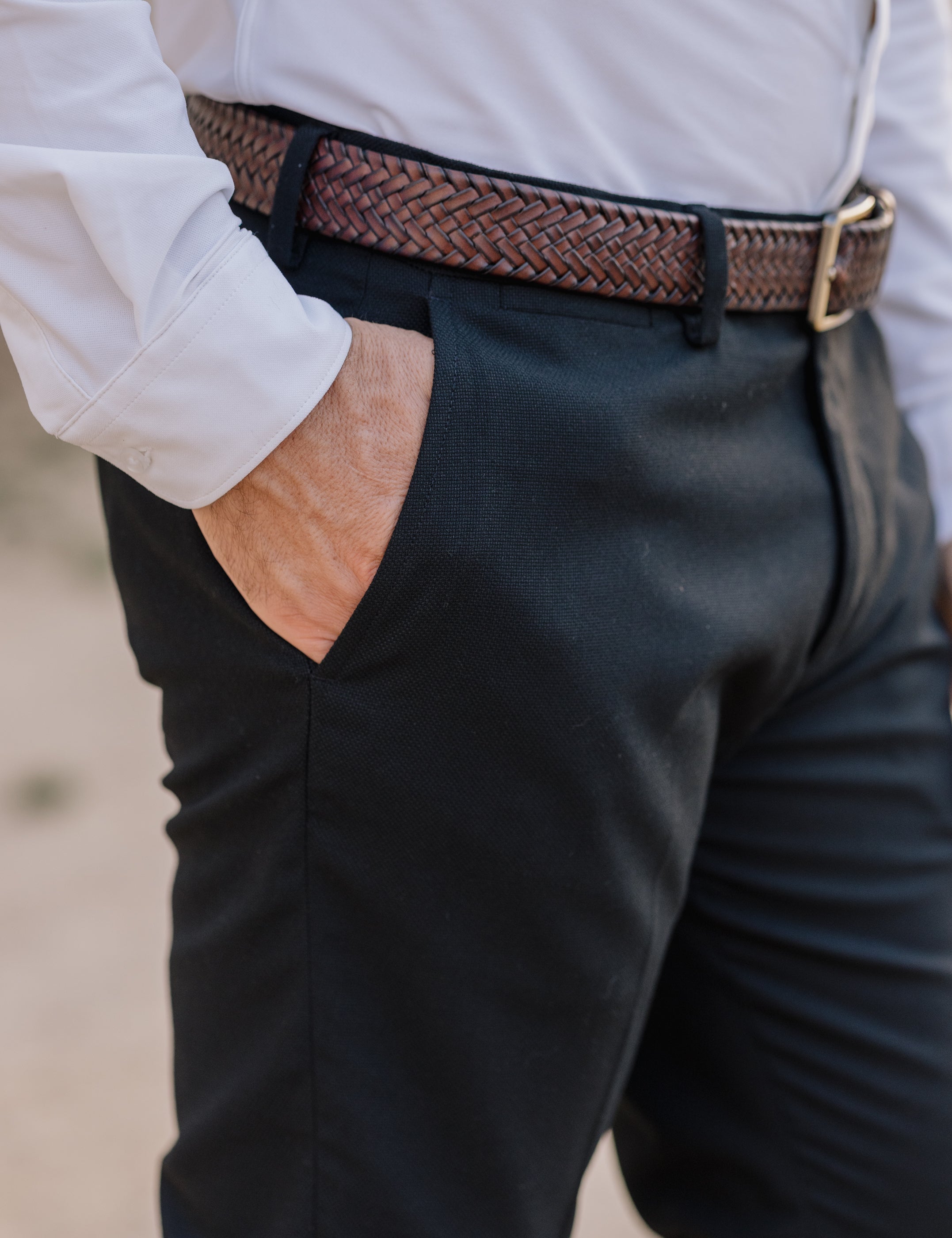 PANTALÓN NEGRO DE TRAJE